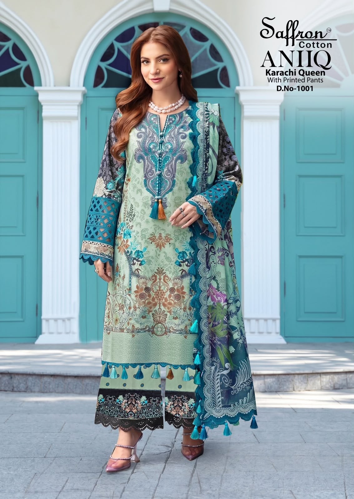 SAFFRON COTTON | ANIQ Printed Bottom | Pure Soft Cotton Digital Print Collection