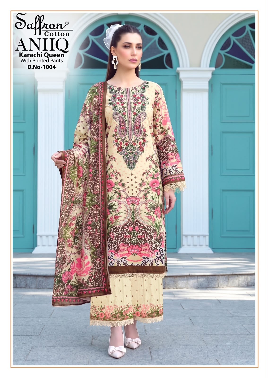 SAFFRON COTTON | ANIQ Printed Bottom | Pure Soft Cotton Digital Print Collection