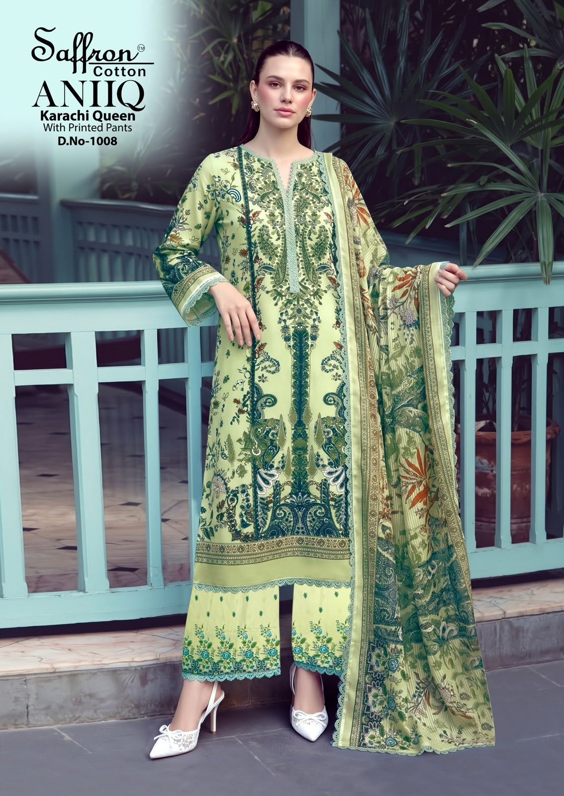 SAFFRON COTTON | ANIQ Printed Bottom | Pure Soft Cotton Digital Print Collection