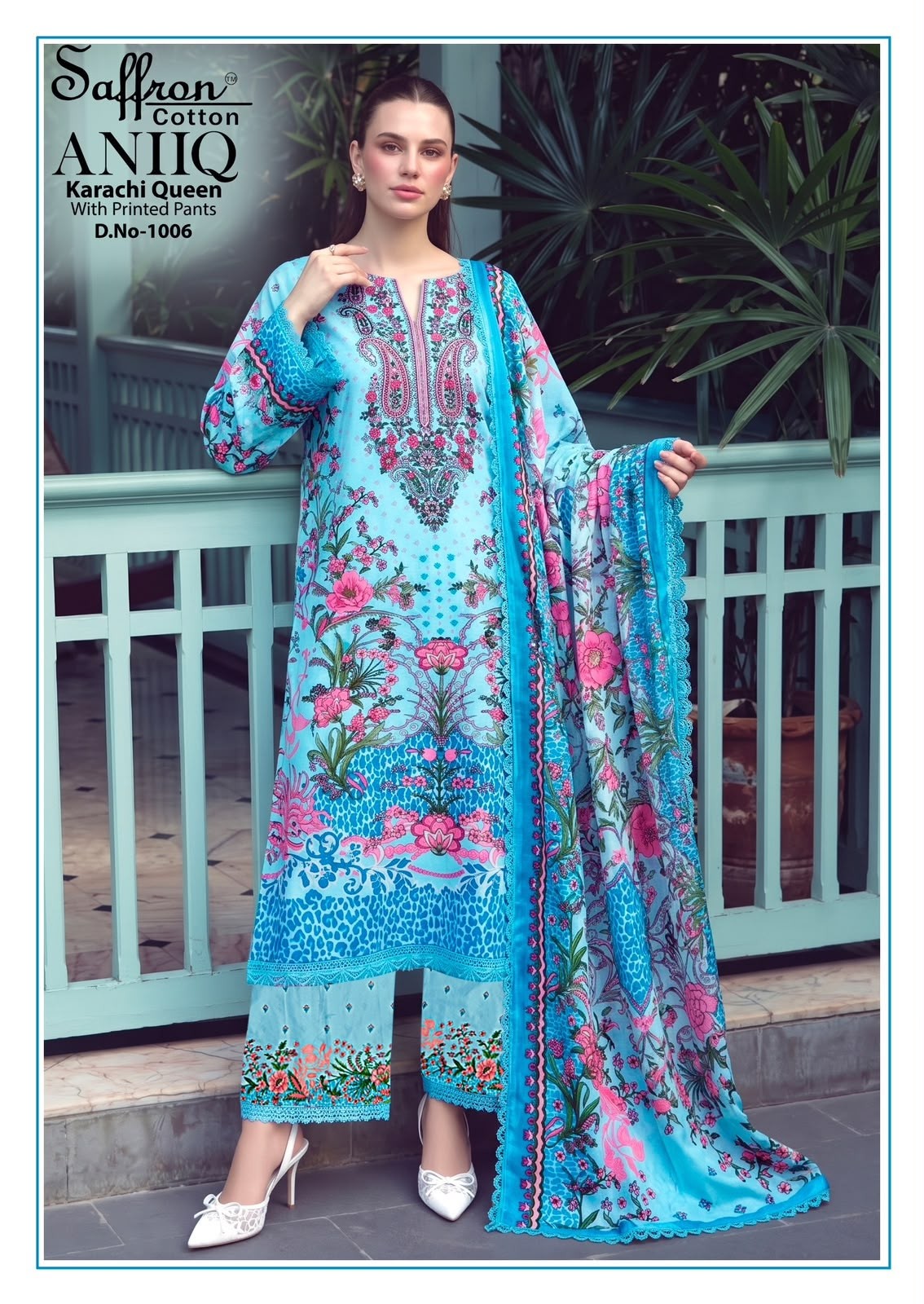 SAFFRON COTTON | ANIQ Printed Bottom | Pure Soft Cotton Digital Print Collection