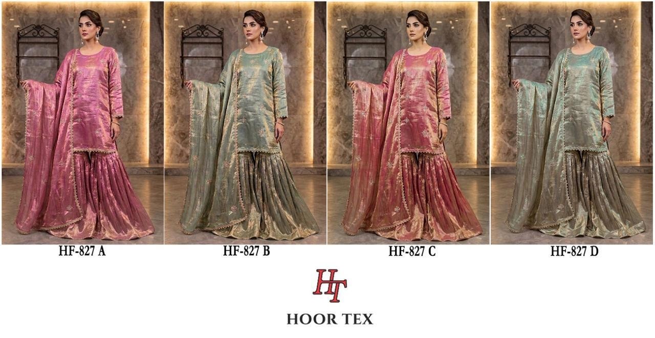 Pakistani Heavy Fandy Full Stitched Suit – Hoor Tex HF-827