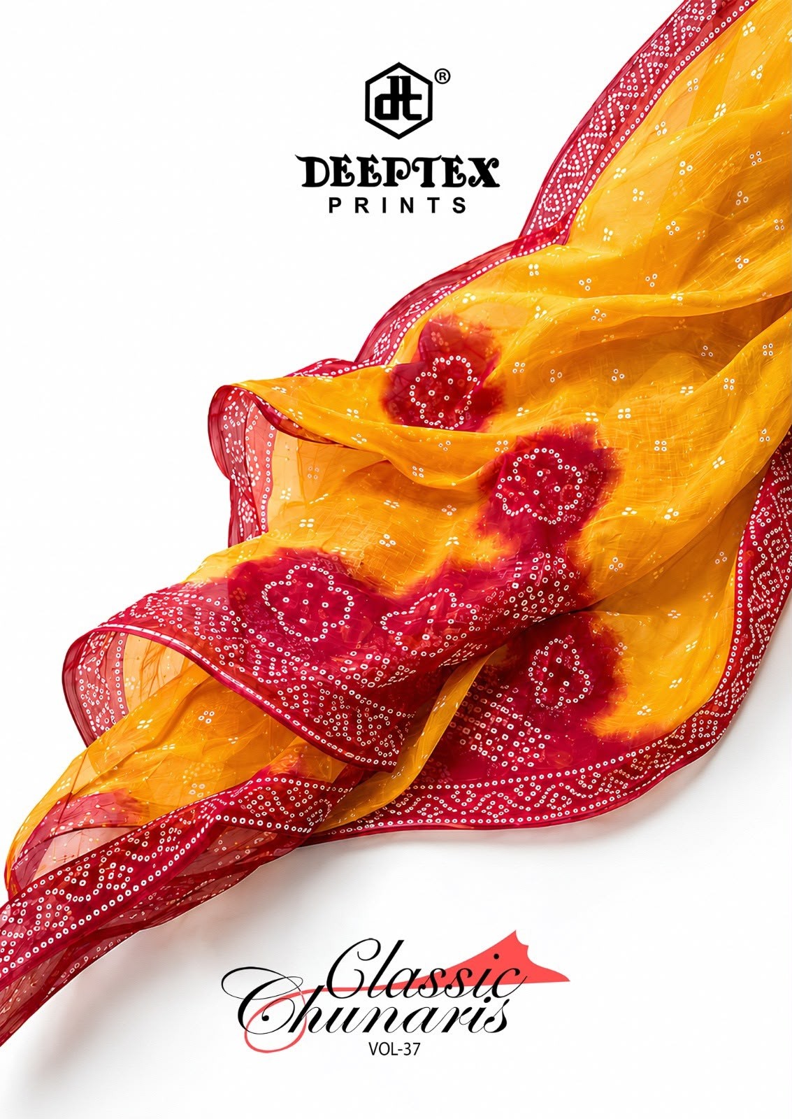 Deeptex Classic Chunaris Vol 37 Cotton Dress Material Collection (Full Set) Wholesale Price 
