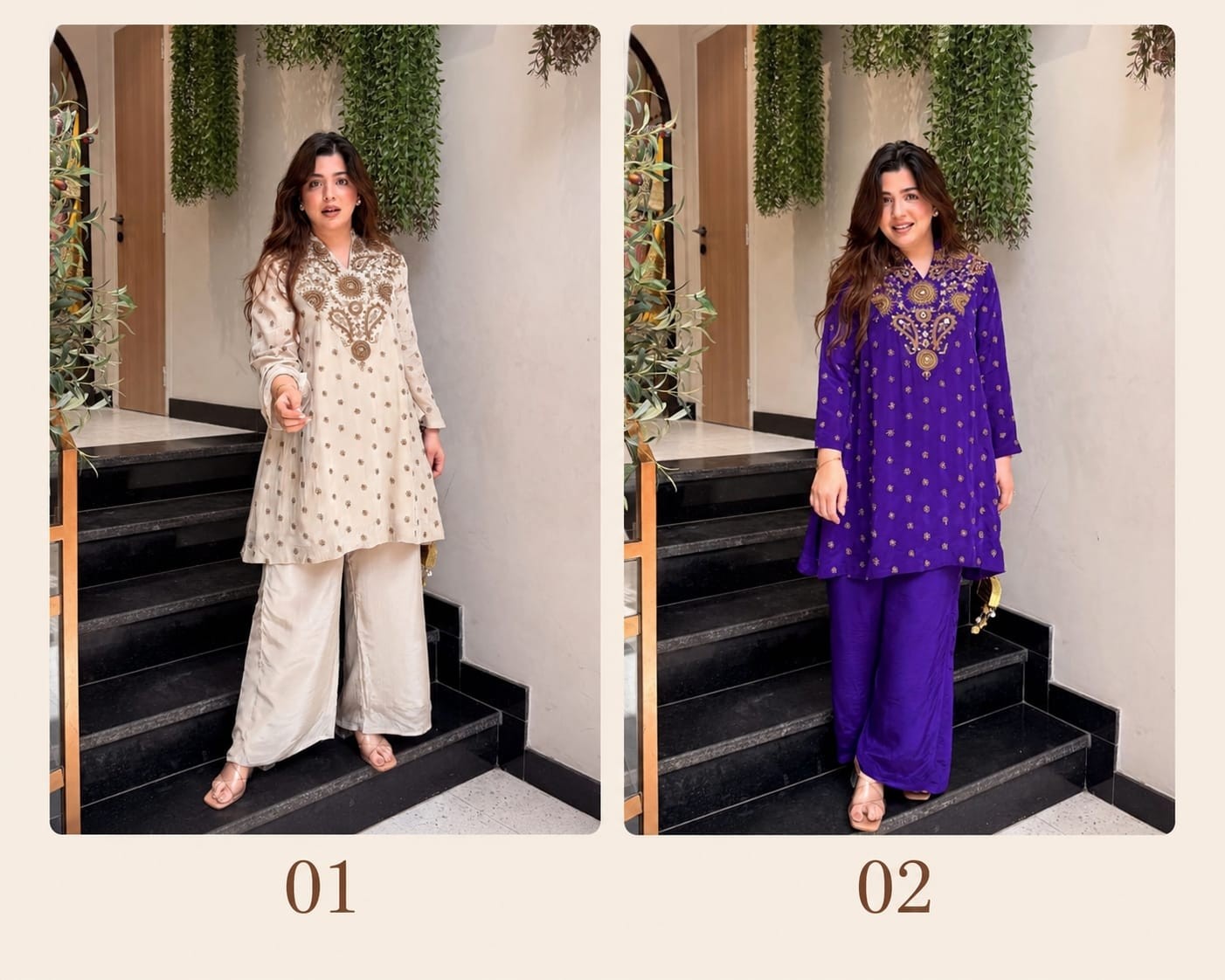 Sayra Readymade Cord Set | Embroidered Party Wear Co-Ord Set Single Wholesale Price 
