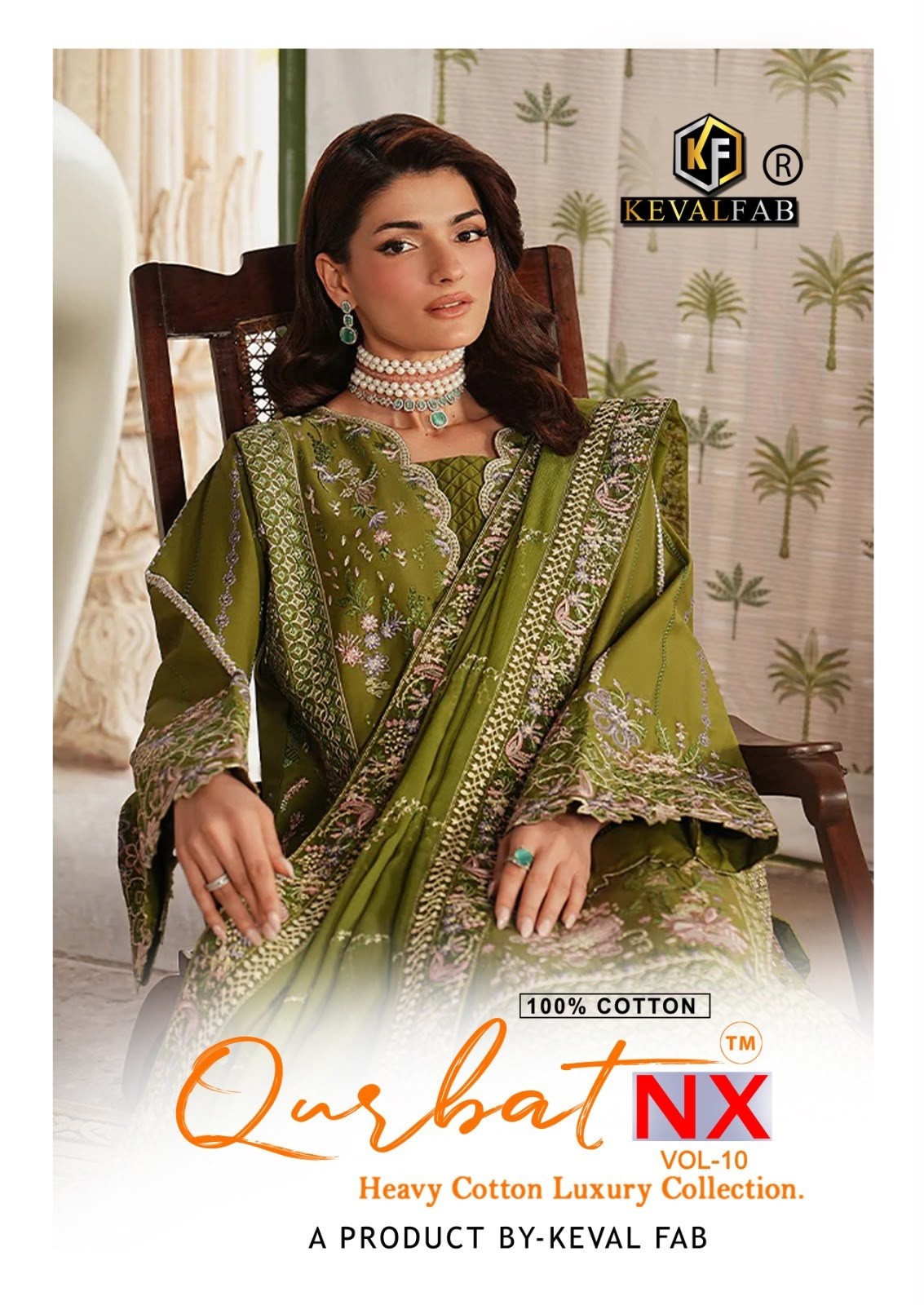 KEVAL FAB QURBAT NX Vol 10 – Heavy Cotton Print 6 Pcs Collection Full Set Wholesale Price 