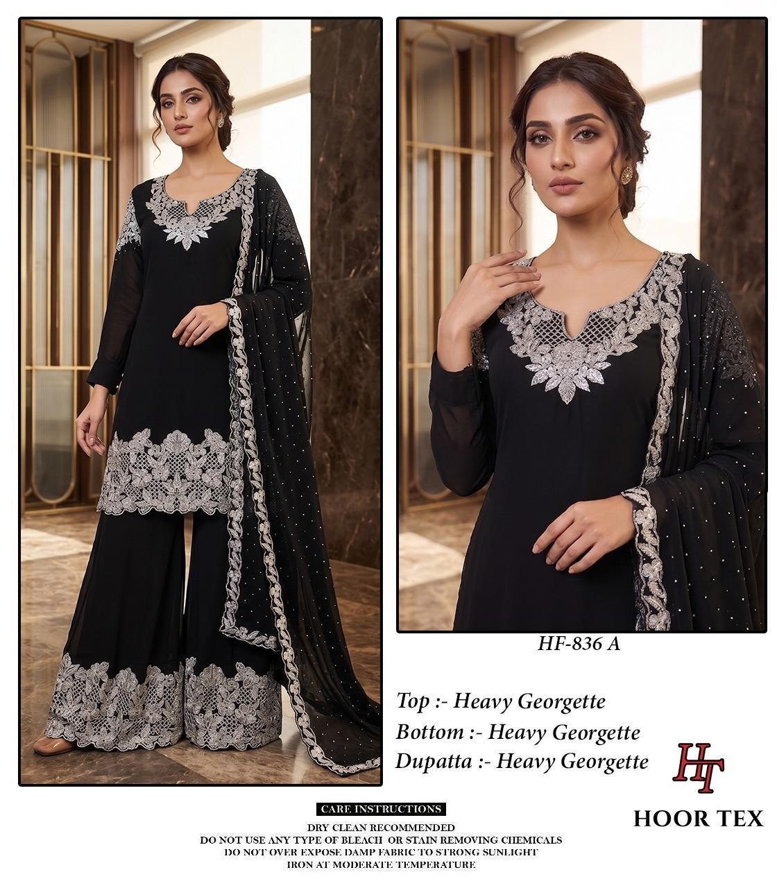 HOOR TEX | HF-836 A to D | Pakistani Full Stitched Suit | RD Fashion Surat