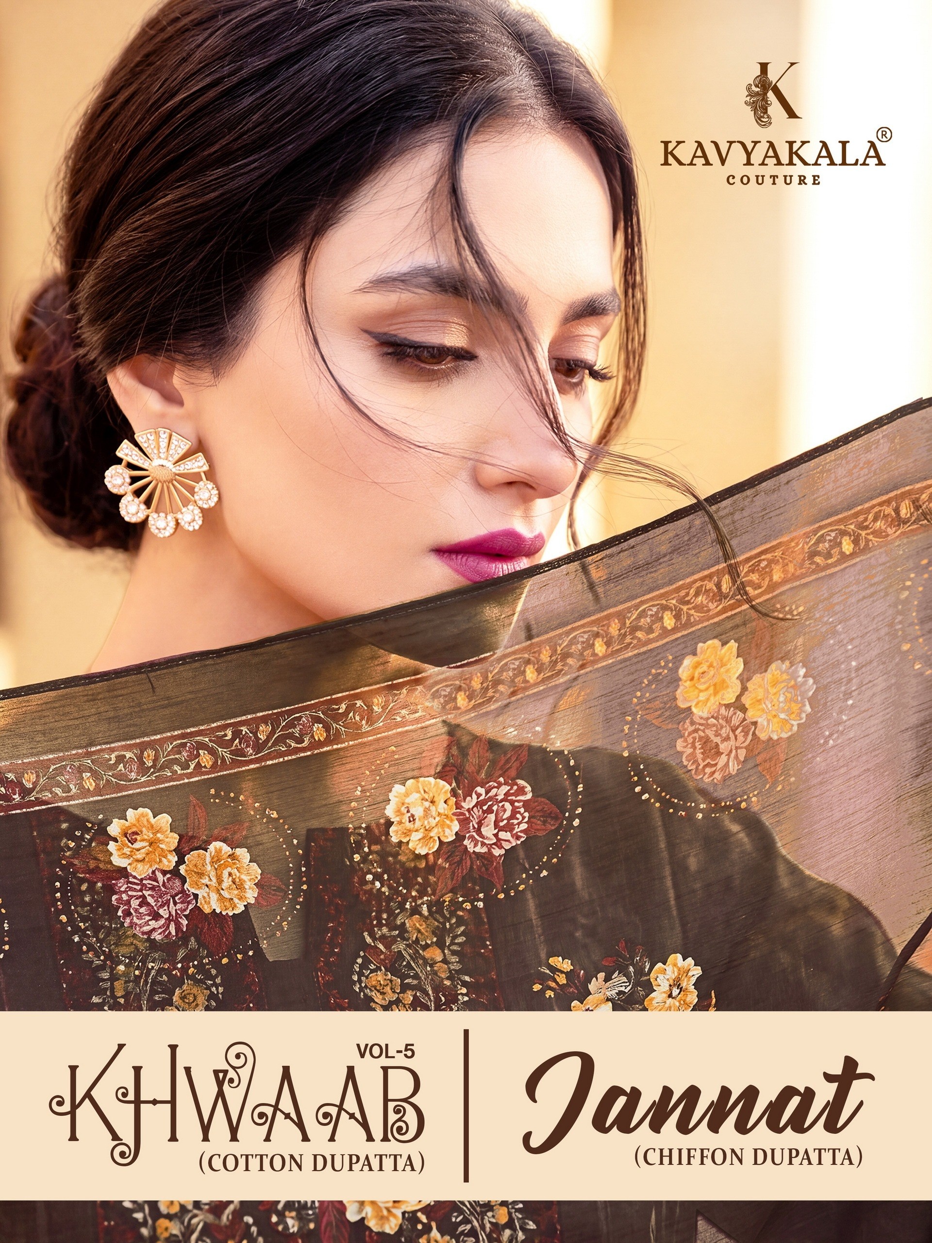 KAVYA KALA COUTURE | Khwaab Jannat Vol-5 | Heavy Soft Cotton | Embroidery Work | Exclusive Bag Pack