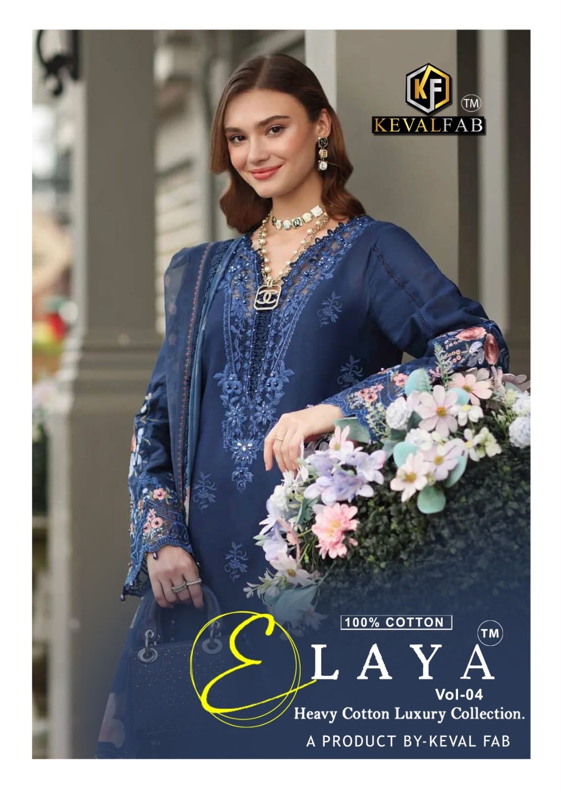 KEVAL FAB | ELAYA VOL 4 | Heavy Lawn Cotton Print Suit | RD Fashion Surat