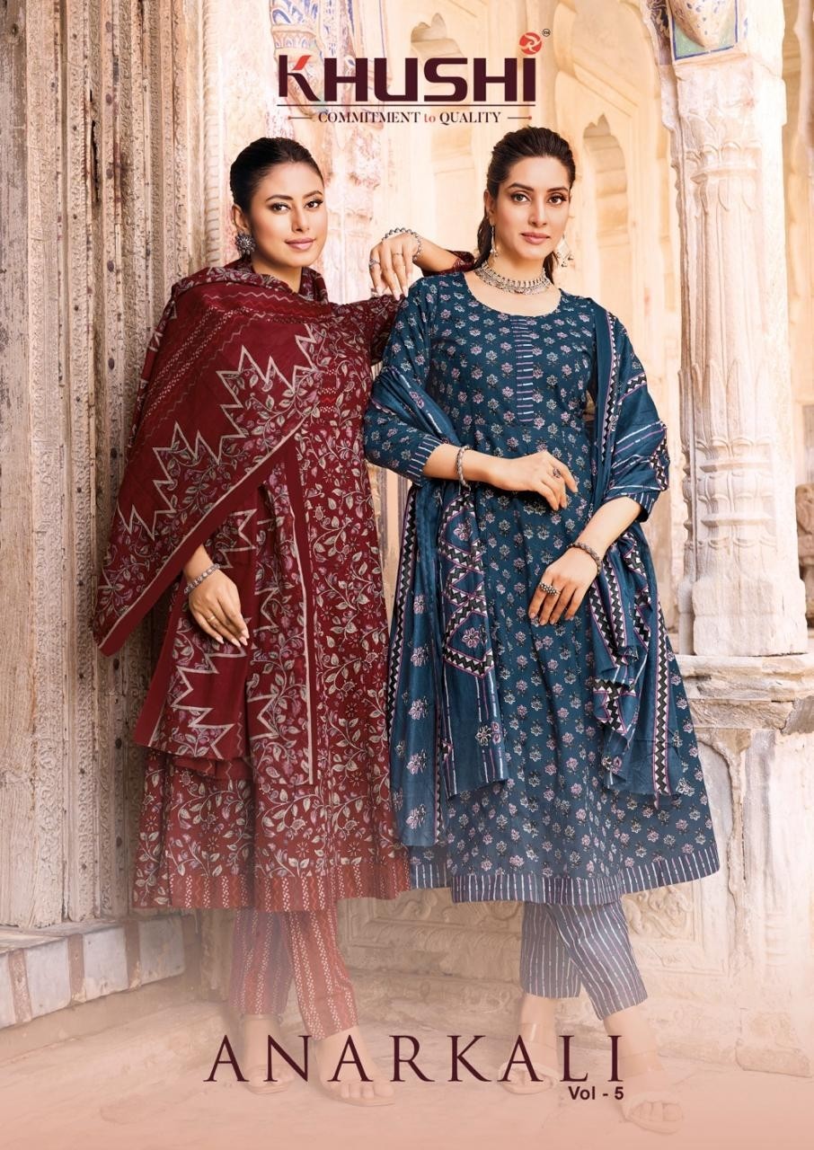 NANDGOPAL PRINT | KHUSHI ANARKALI VOL 5 | 130 GSM Cotton Readymade Suit | RD Fashion Surat