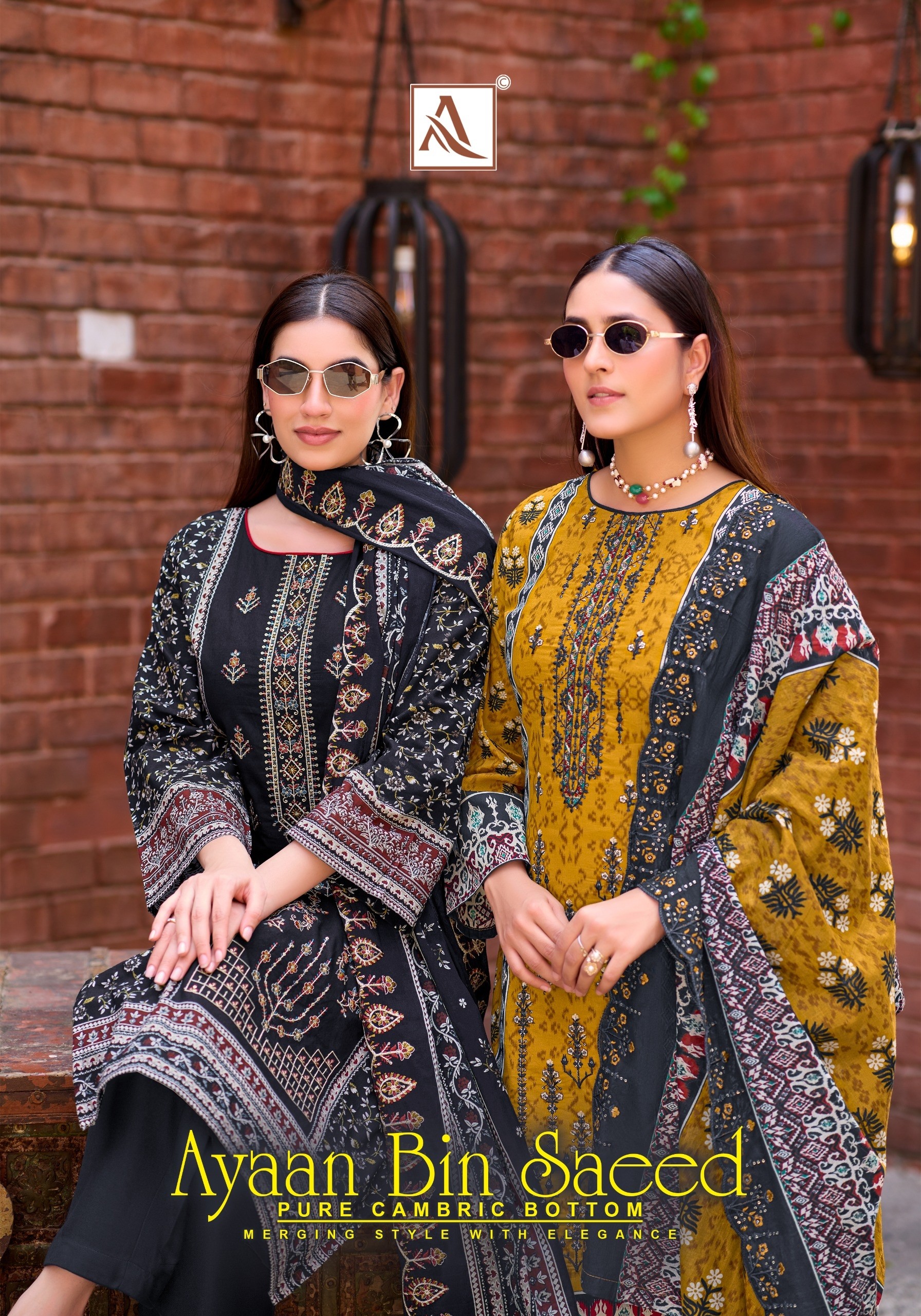 ALOK SUIT | AYAAN BIN SAEED | Pakistani Cambric Cotton Embroidered Suit | RD Fashion Surat
