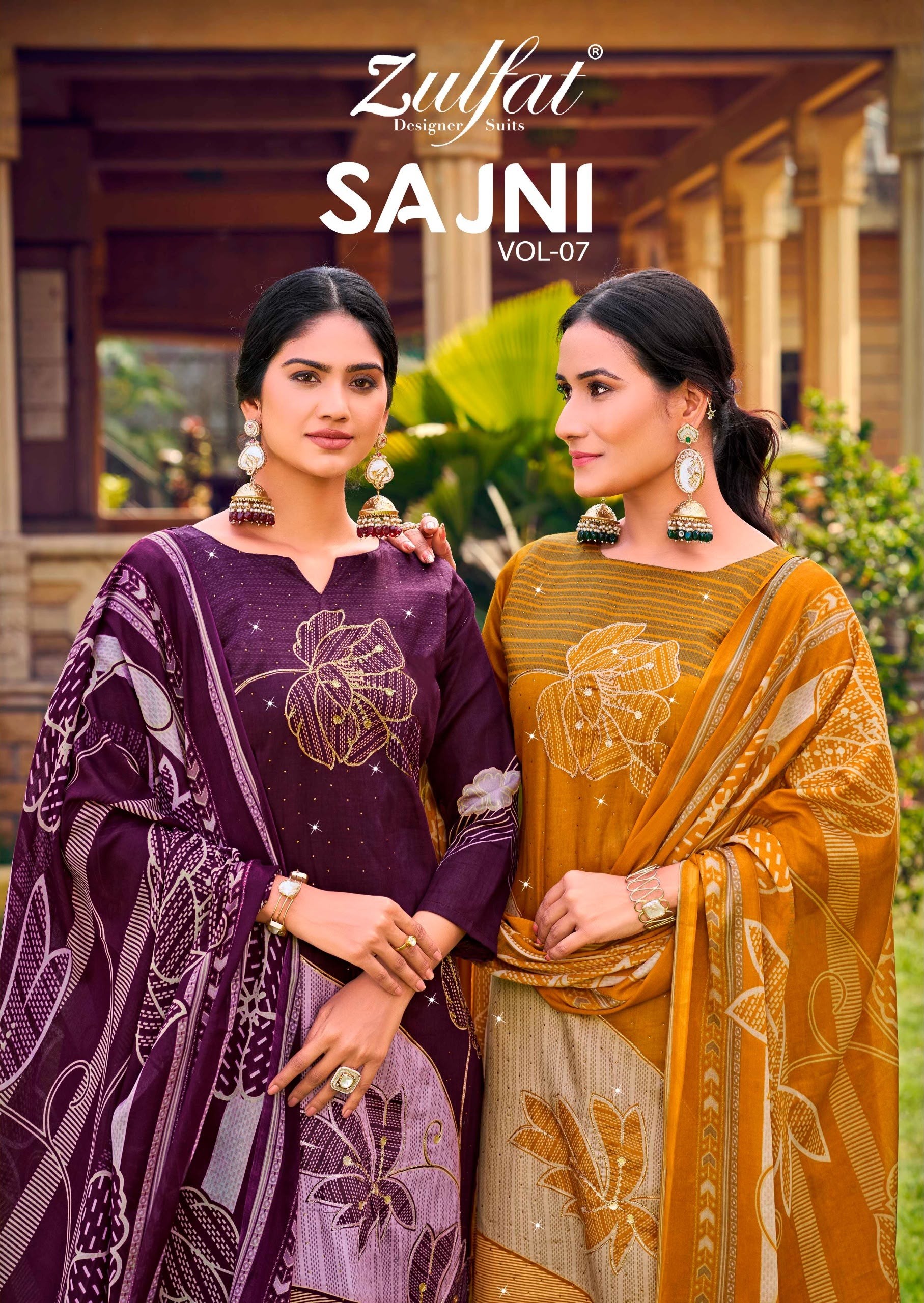 ZULFAT | SAJNI VOL-7 | Jam Cotton Heavy Handwork Suit | RD Fashion Surat