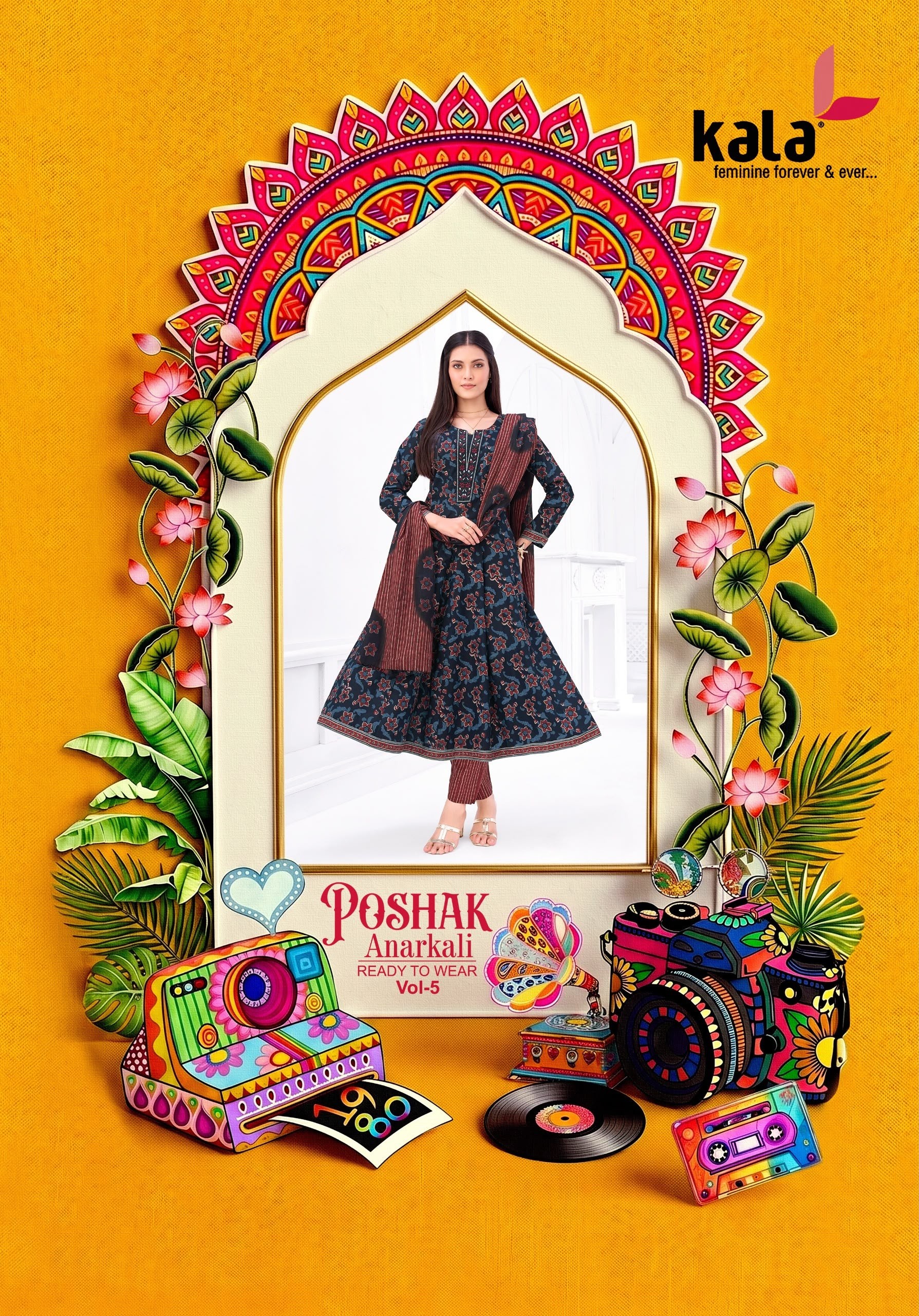 KALA CREATION | POSHAK ANARKALI VOL-5 | Readymade Cotton Anarkali Suit | RD Fashion Surat