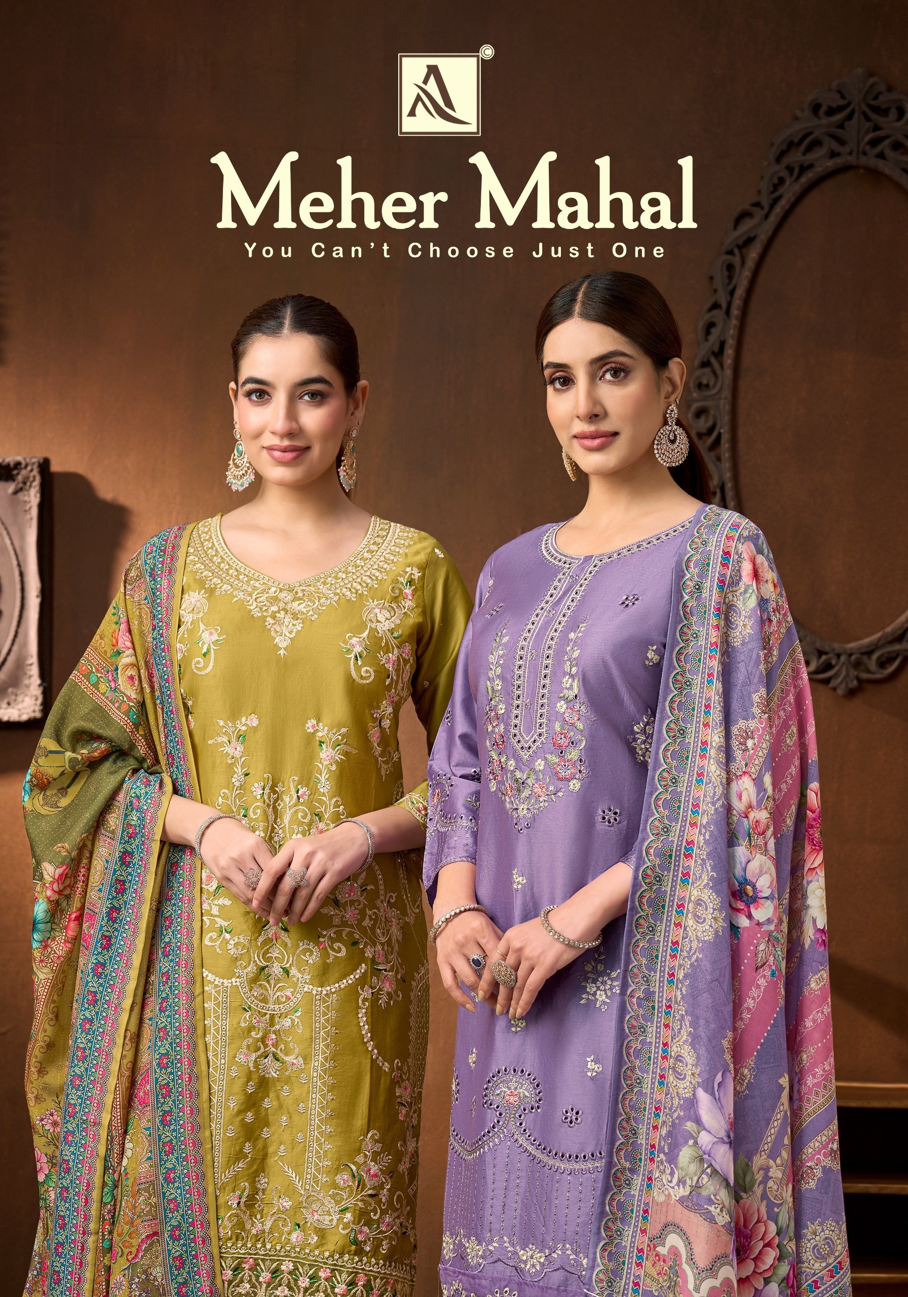 ALOK SUIT | MEHER MAHAL | Zam Cotton Pakistani Embroidered Suit | RD Fashion Surat