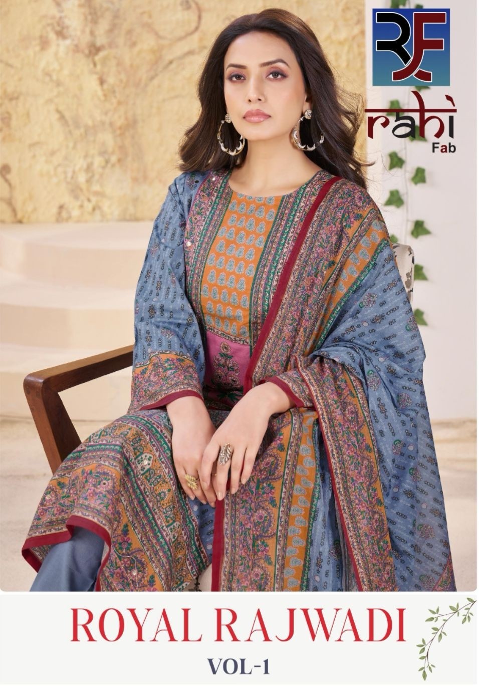 RAHI FAB | ROYAL RAJWADI | Pure Cotton Lawn Handwork Suit | RD Fashion Surat