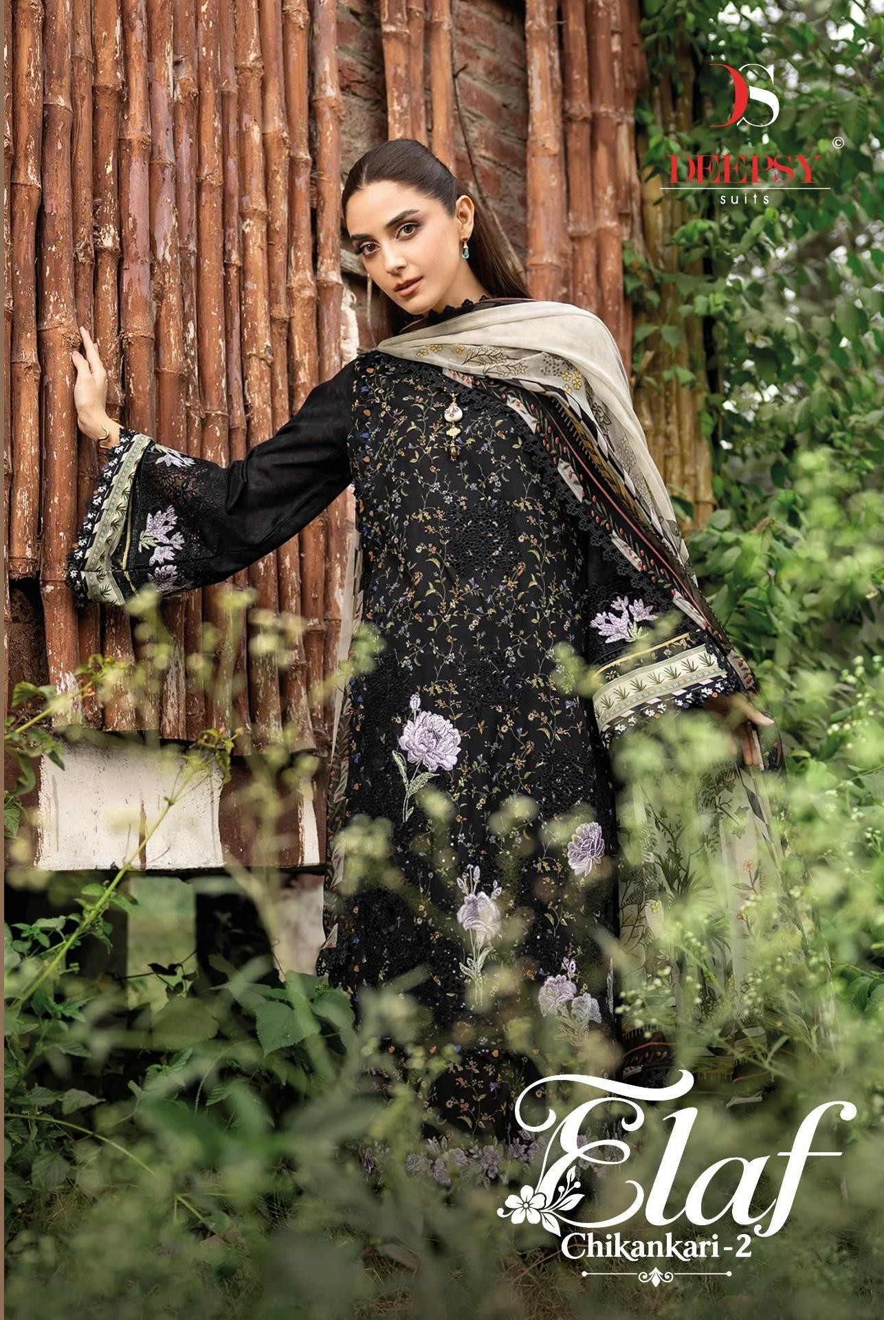 ELAF CHIKANKARI-2 | PREMIUM COTTON EMBROIDERED SUIT