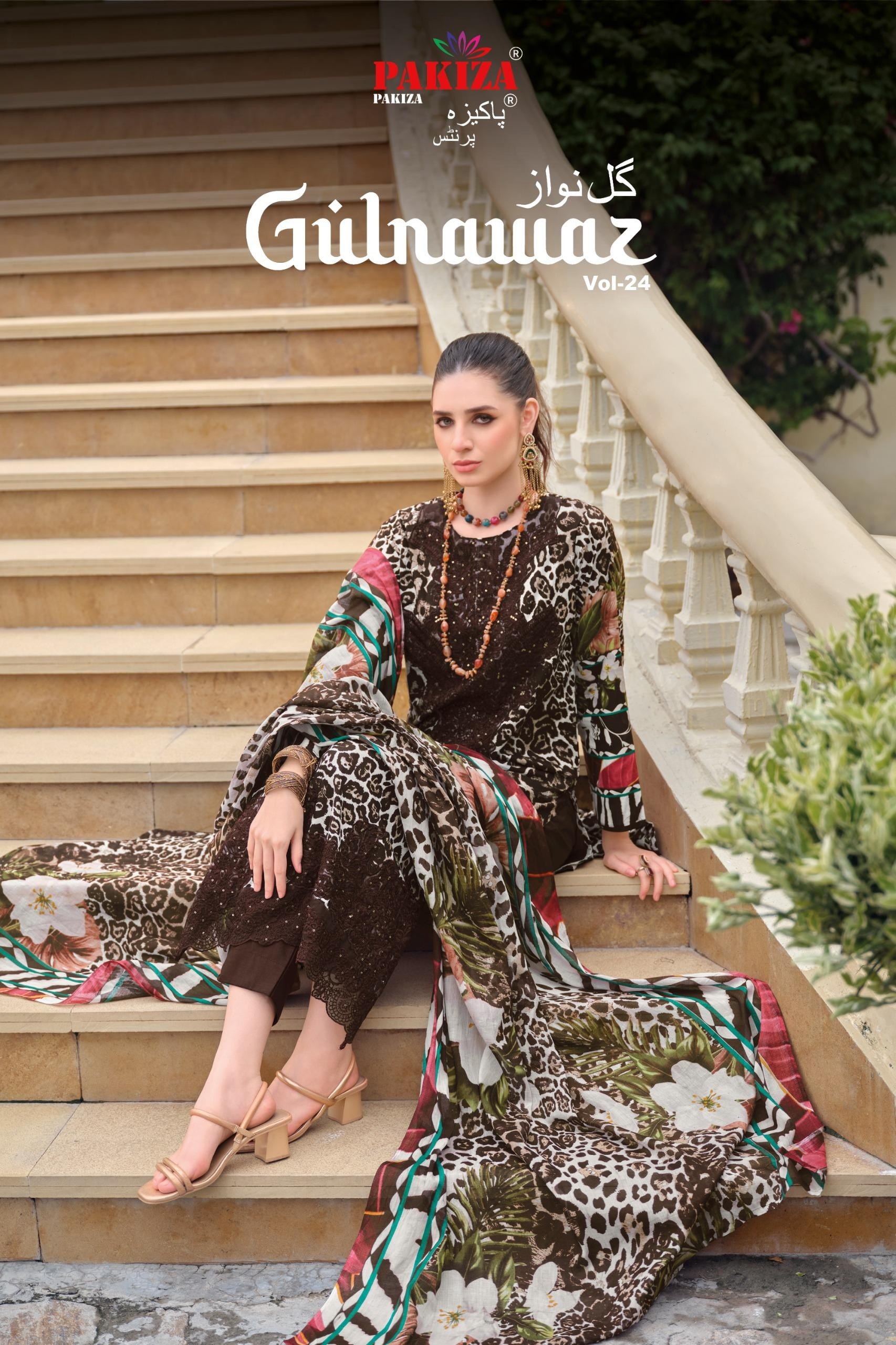 Gulnawaz Vol-24 | Pakiza Prints | Lawn Cotton Pakistani Suit