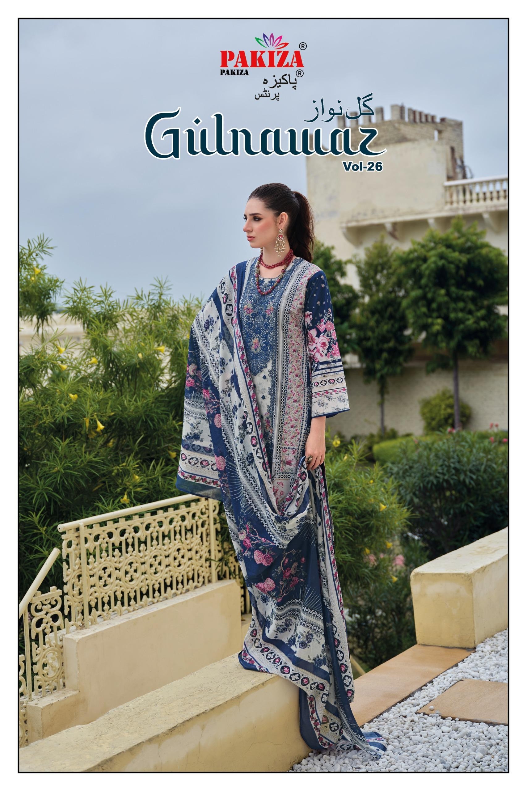 Gulnawaz Vol-26 | Pakiza Prints | Lawn Cotton Pakistani Suit