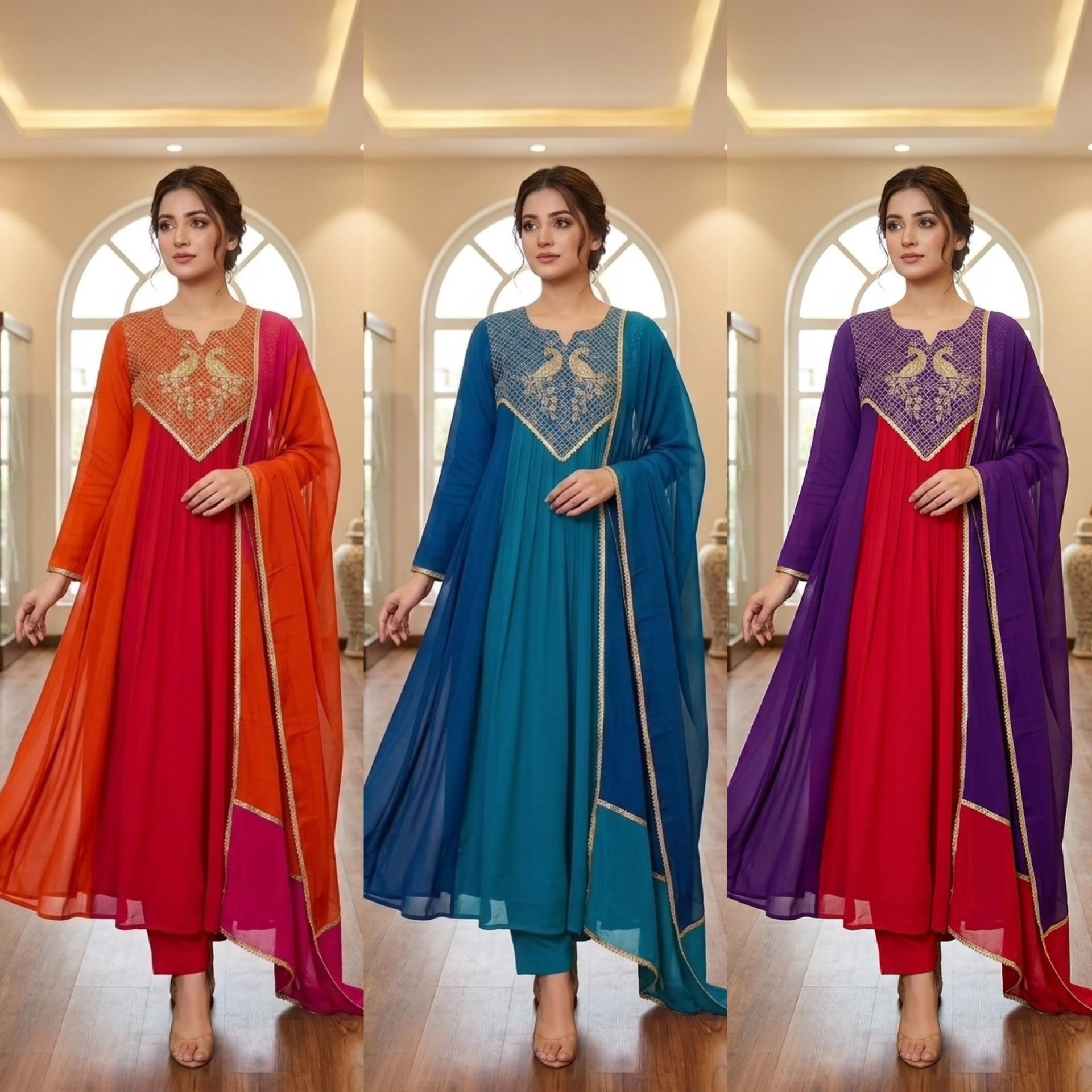 Festive Designer Kurti Set