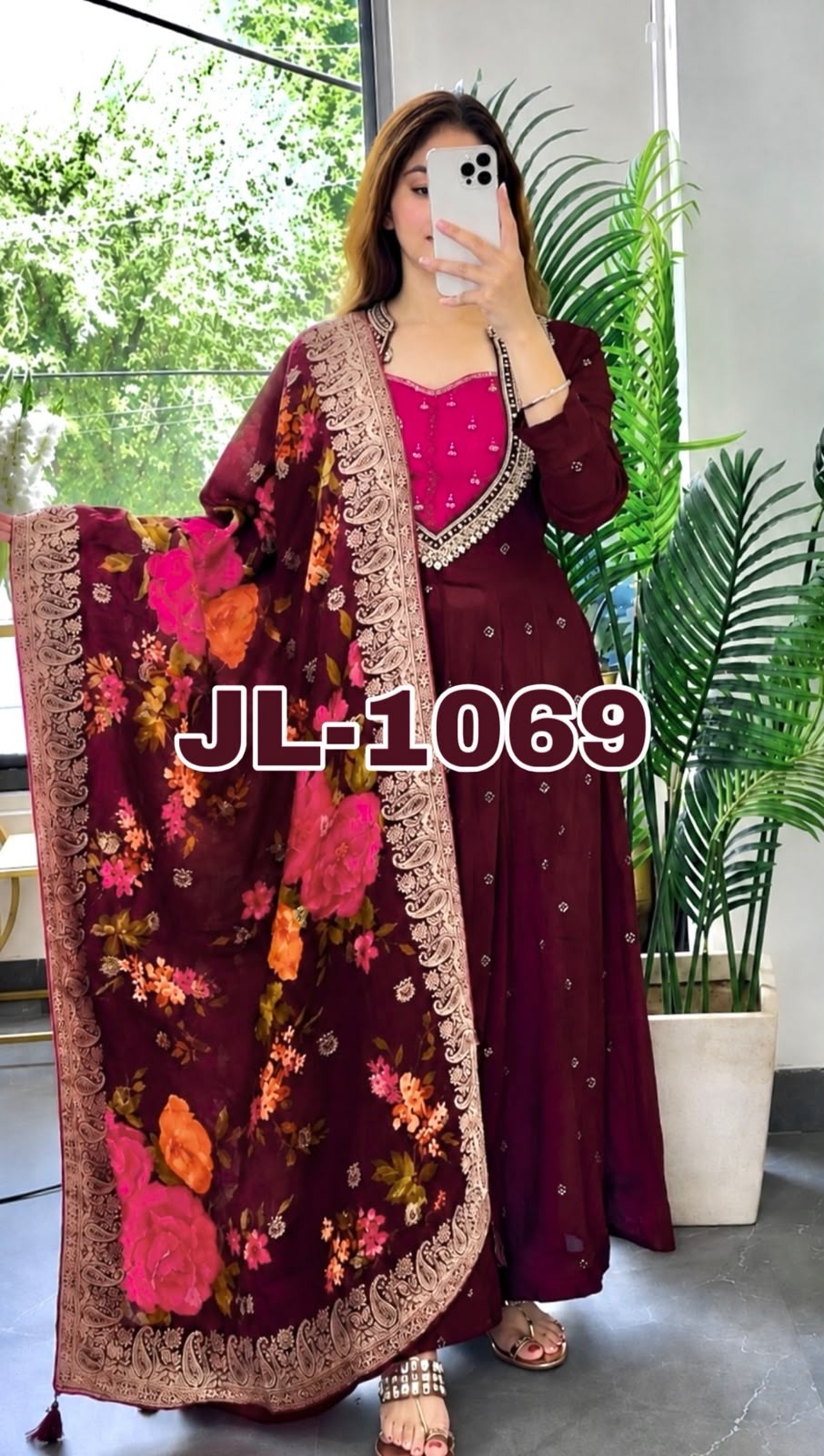 Designer Anarkali | Festive Collection | Embroidery & Sequence Work