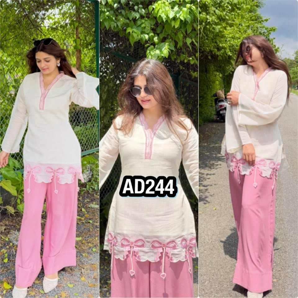 Designer Party Wear Top Palazzo Set