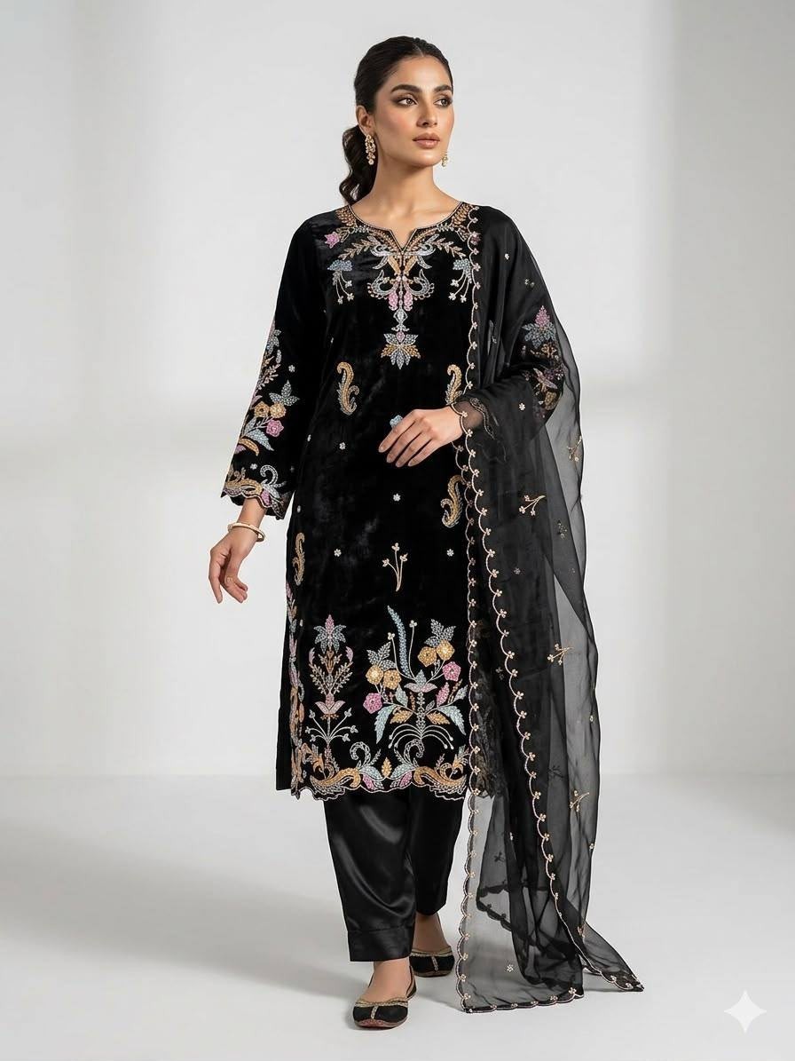 LG-2124 Premium Designer Wedding Wear Set