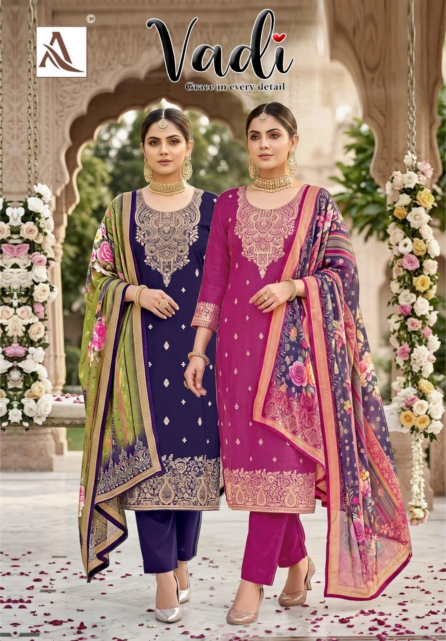 ALOK SUIT Vadi Premium Jacquard Designer Suit