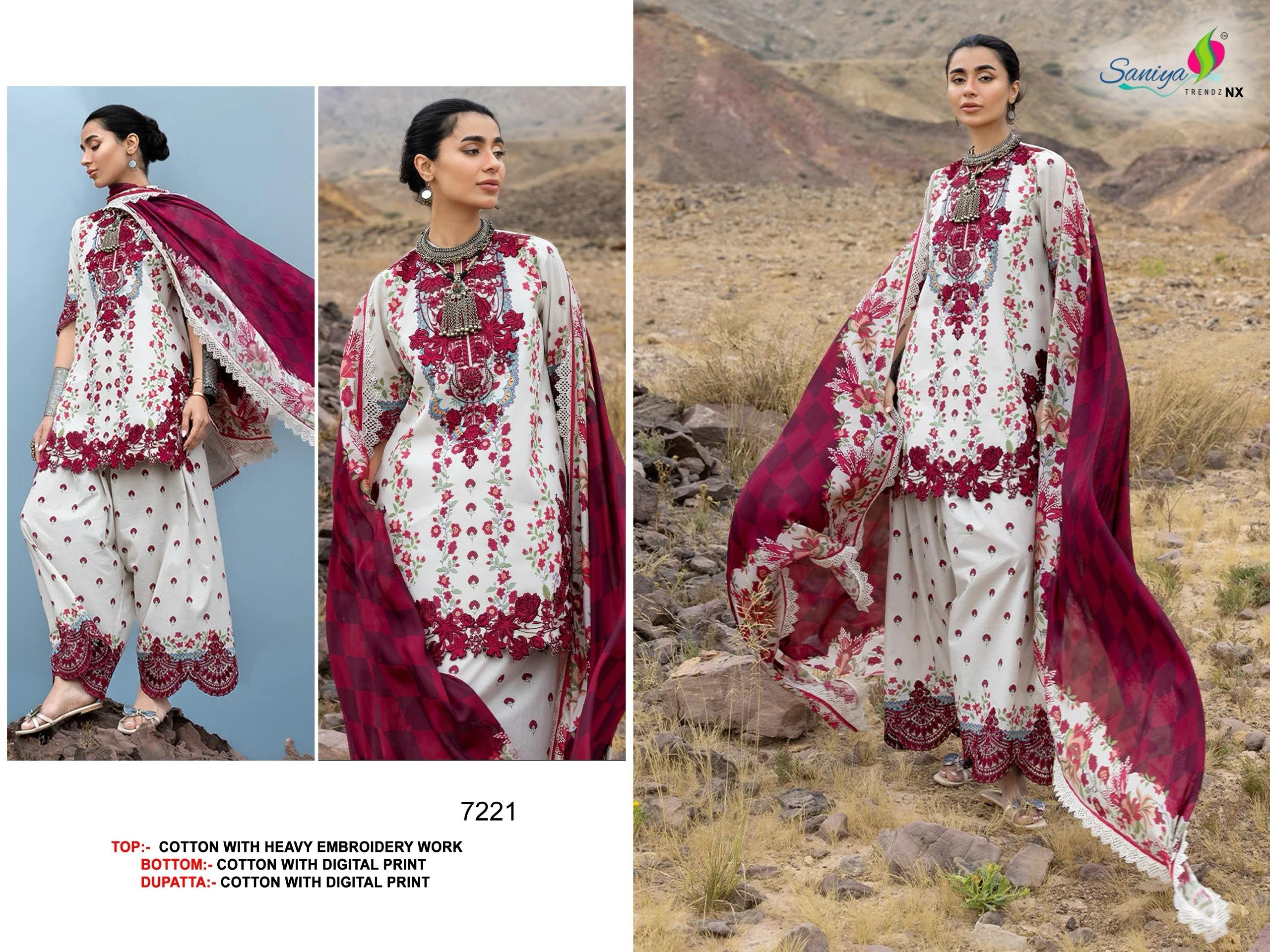 Saniya Trendz NX | Cotton Chikankari Collection | New Colour
