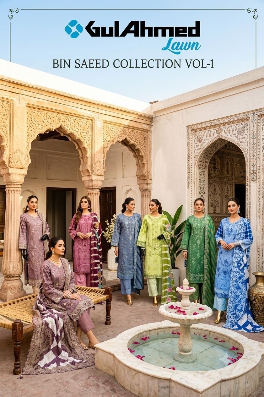 GulAhmed Bin Saeed | Vol-1 | Pakistani Embroidered | Ready to Wear