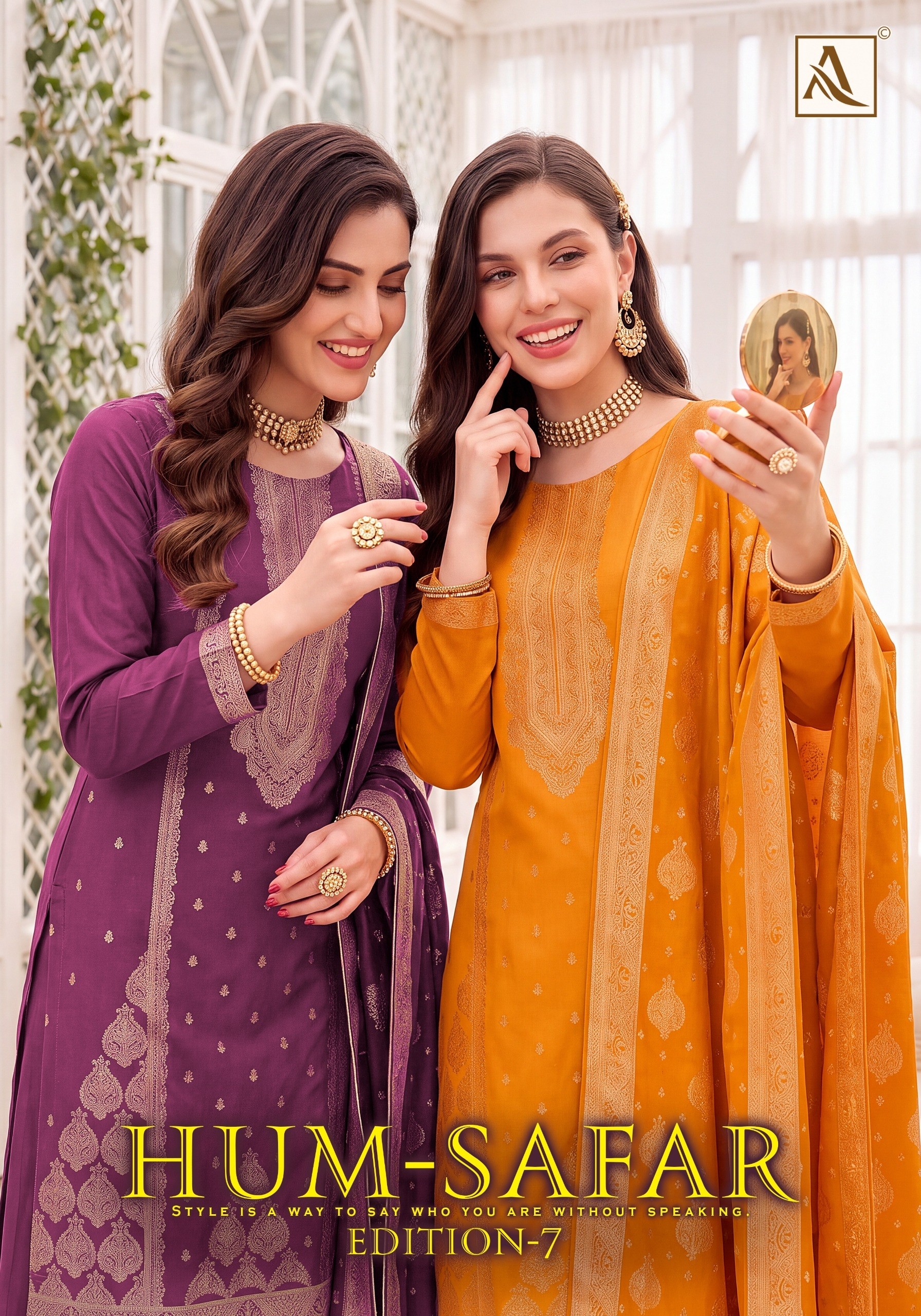 Alok Suit | Hum Safar-7 | Viscose Maslin Jacquard | Premium Collection