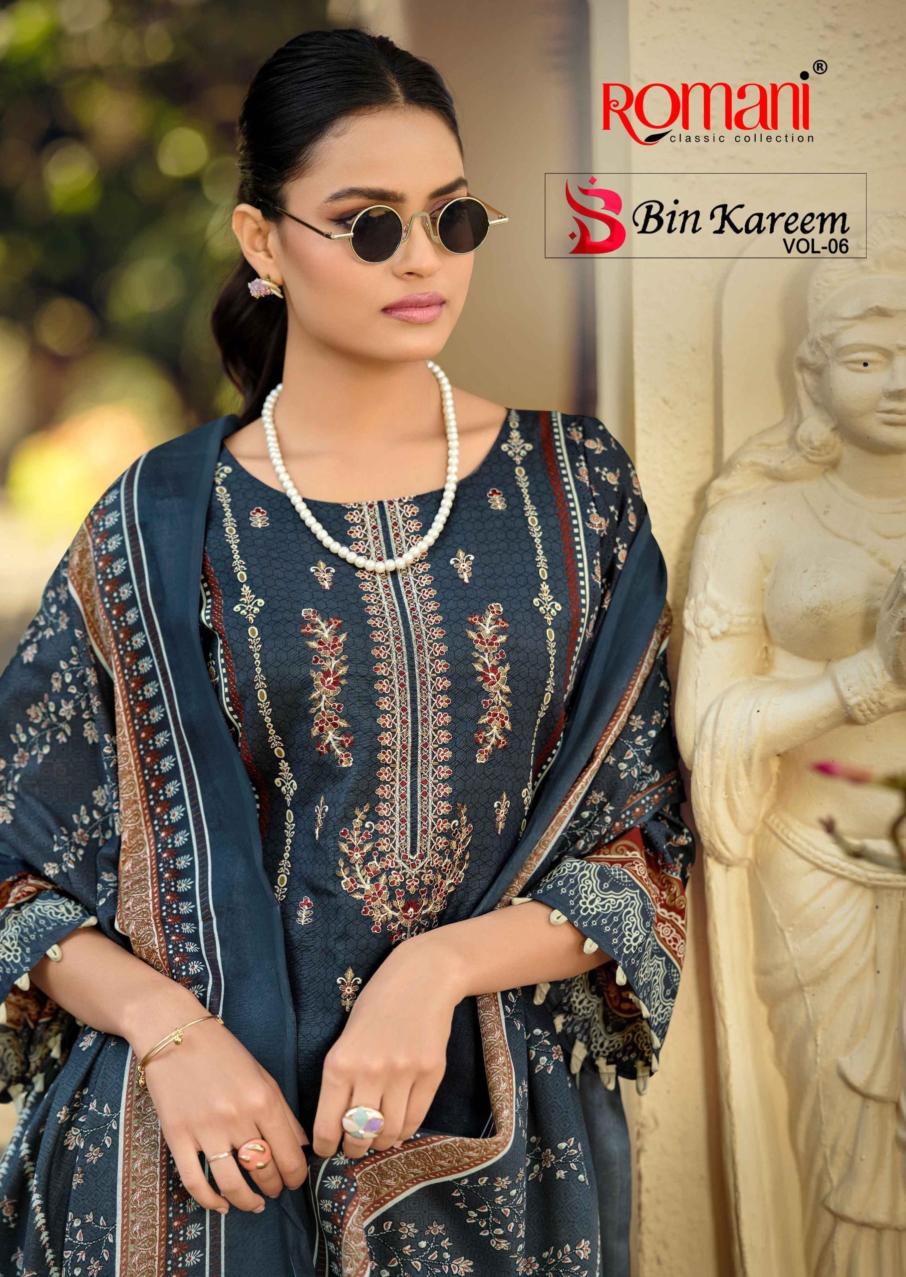 Romani | Bin Kareem Vol-6 | Premium Cotton | Festive Collection