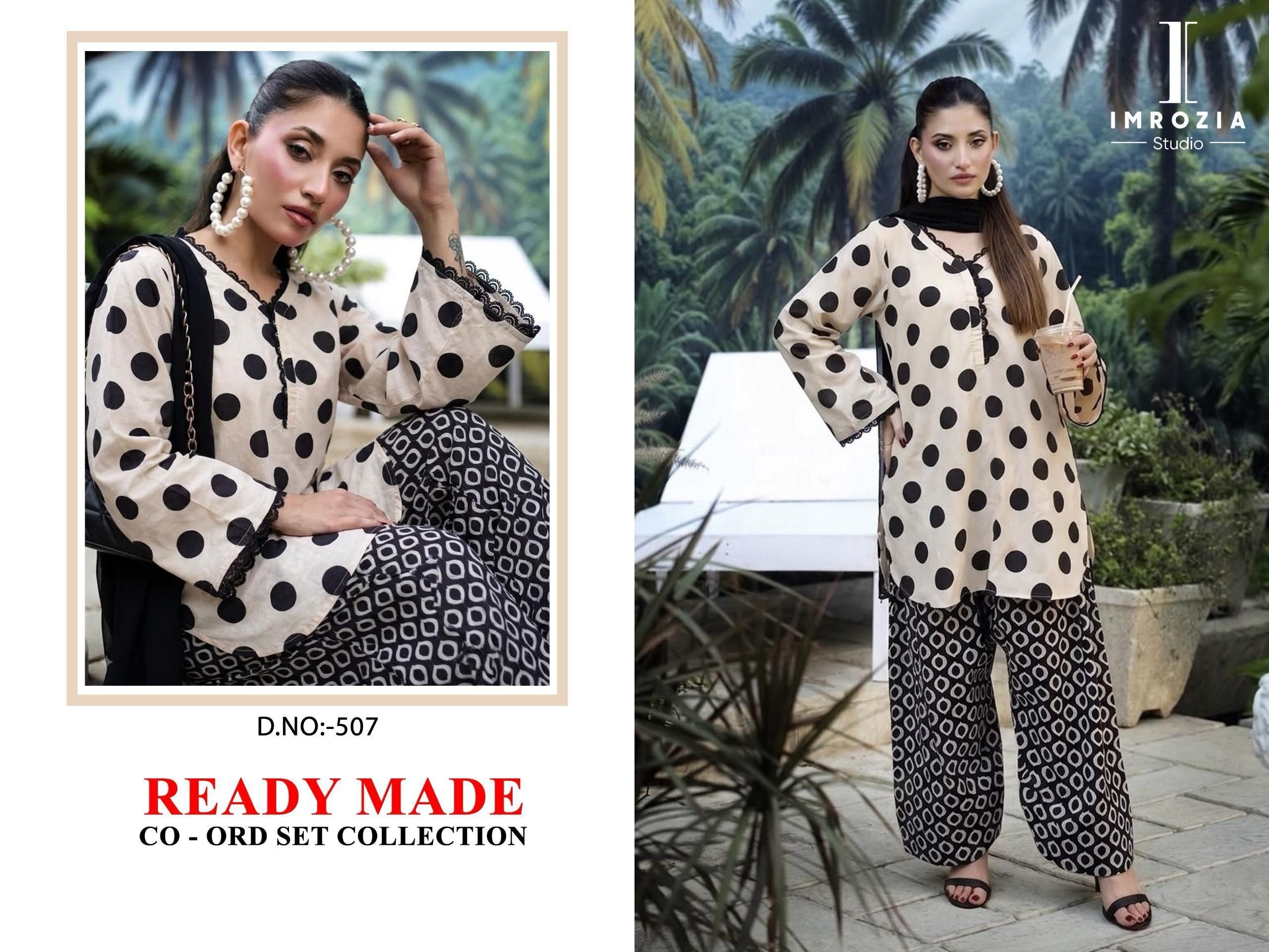 New Launch | Imported Satin Polka Dot Series | Ready Made