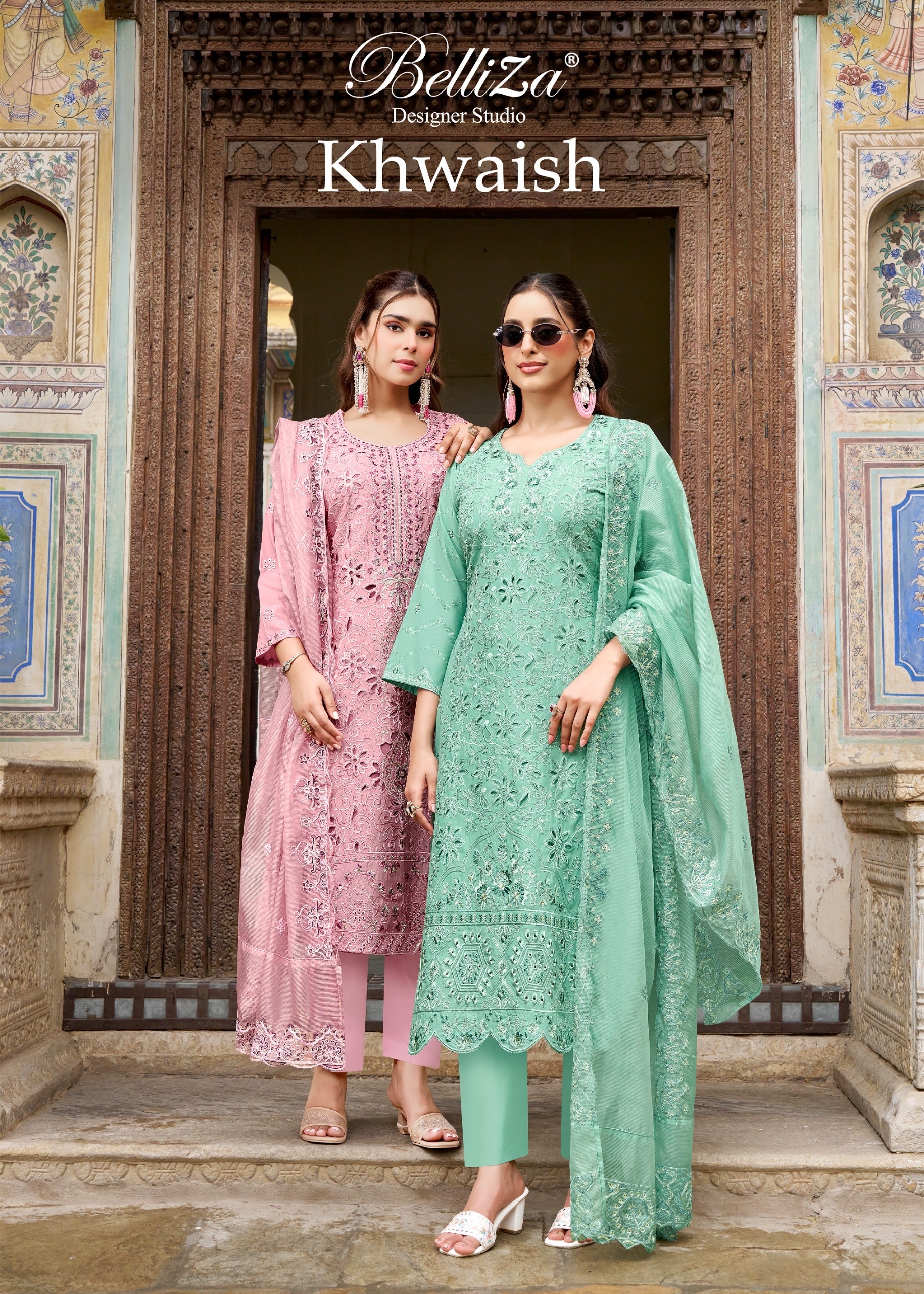 KHWAISH | Full Heavy Embroidery Cotton Lawn Collection