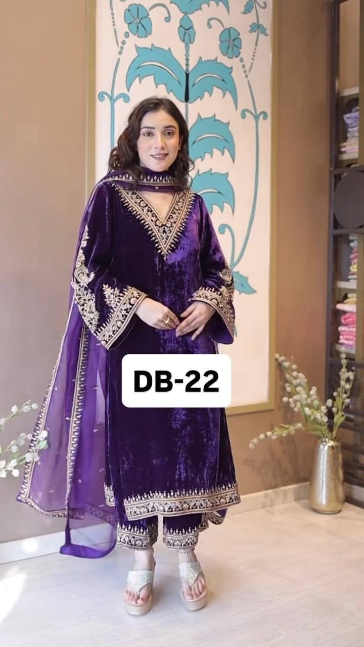 DB-22 Heavy Viscose Velvet Designer Collection
