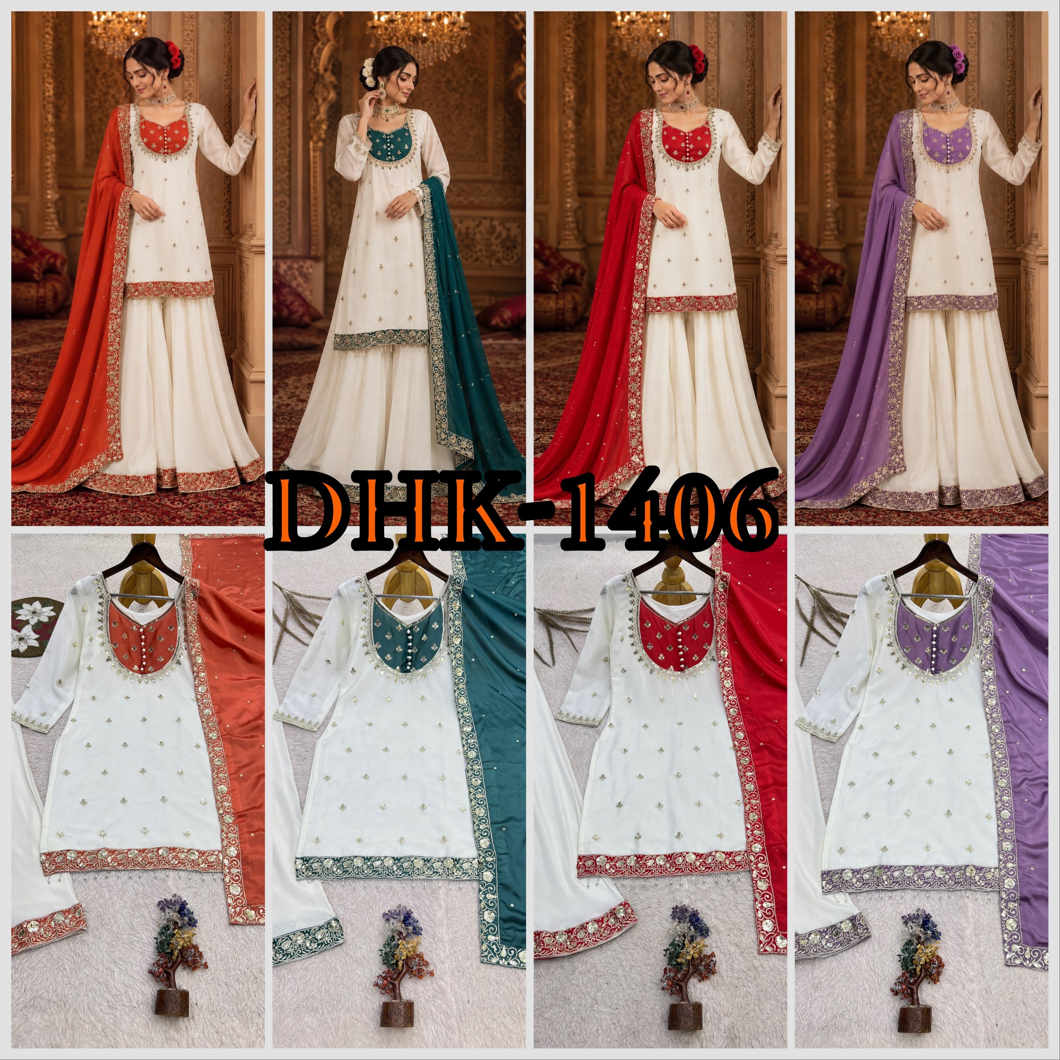 DHK-1406 Pure Chinon Silk Designer Collection