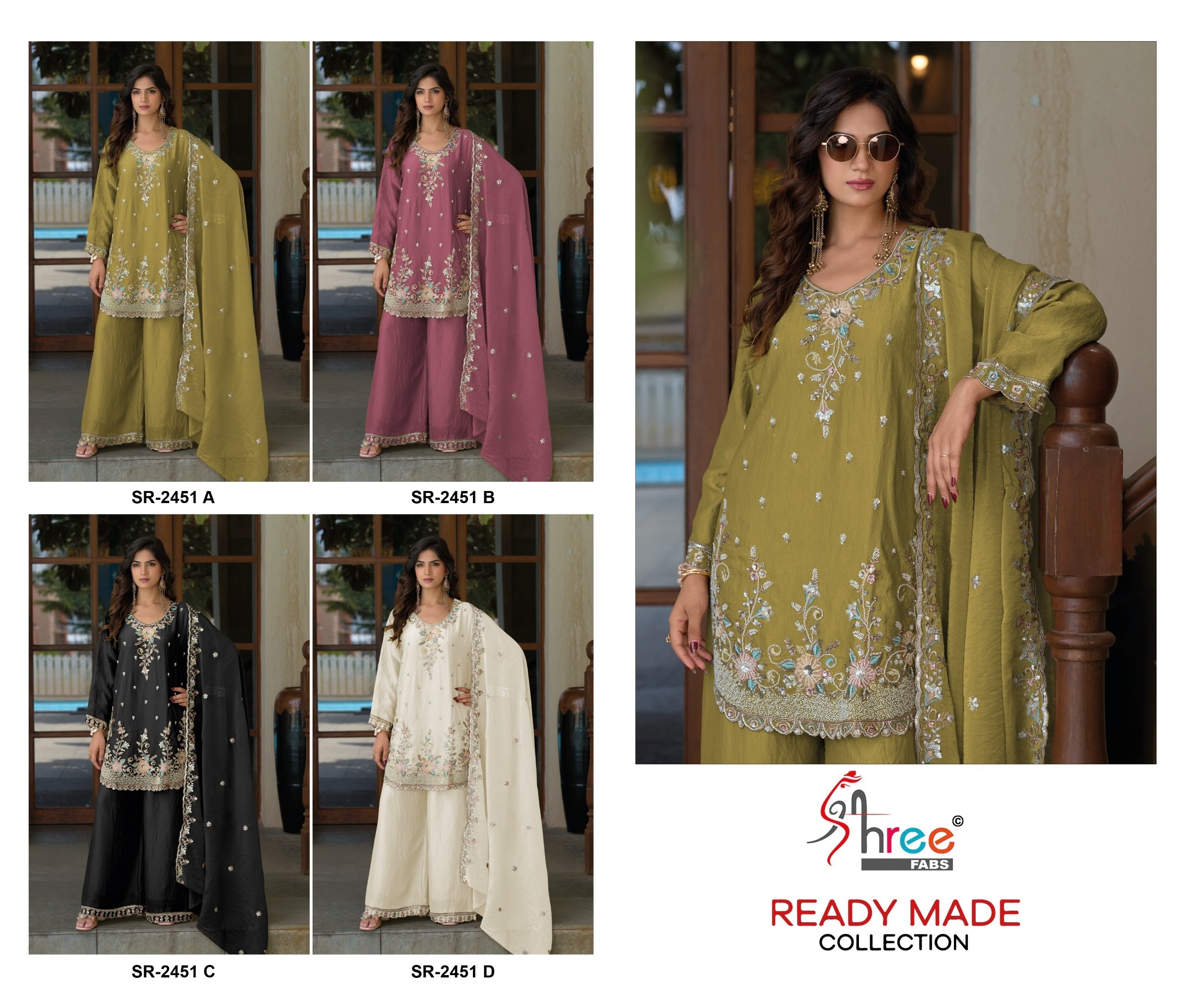 SHREE FABS | DN-2451 | Jardoshi Bits Work Suit