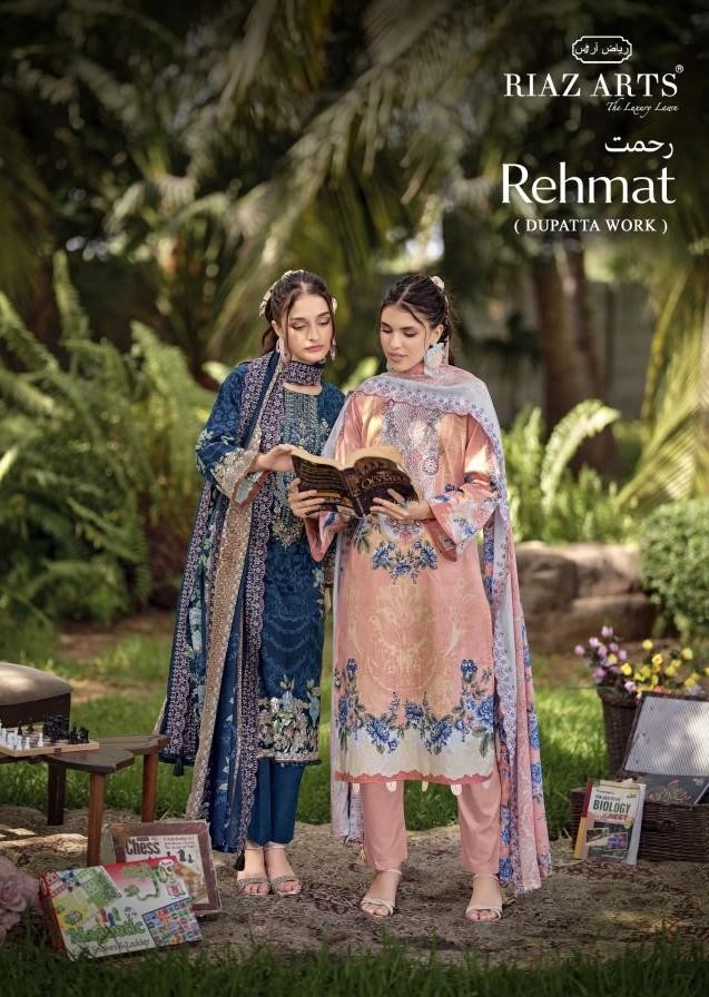RIAZ ARTS REHMAT | Lawn Cotton Cambric Embroidered Suit