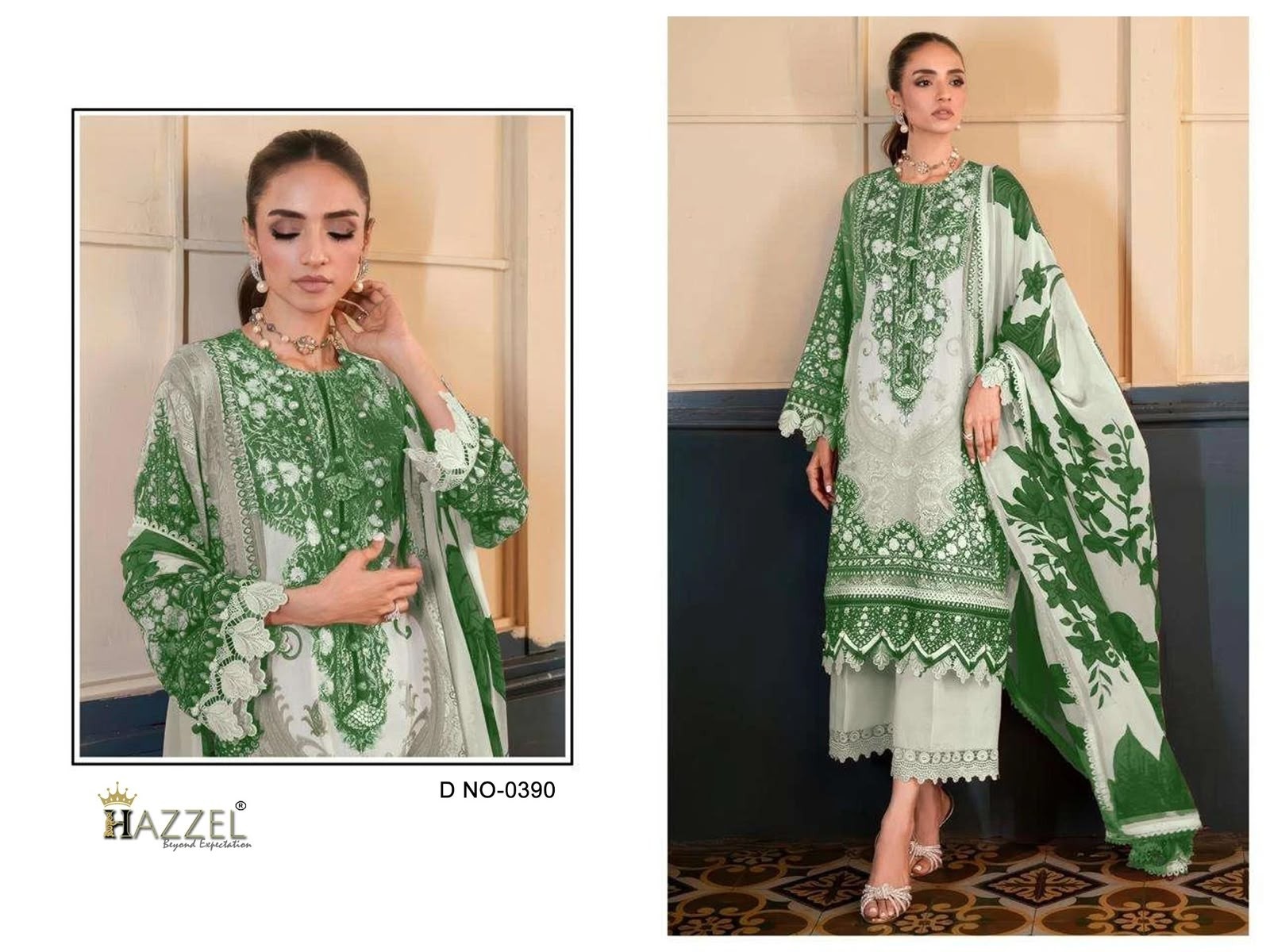 MARIA B 0390 | Luxury Lawn Cotton Suit