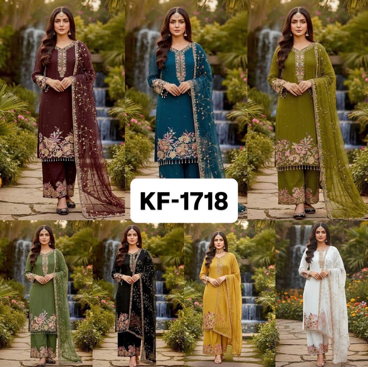 KF-1718 | Eid Special Heavy Embroidered Collection