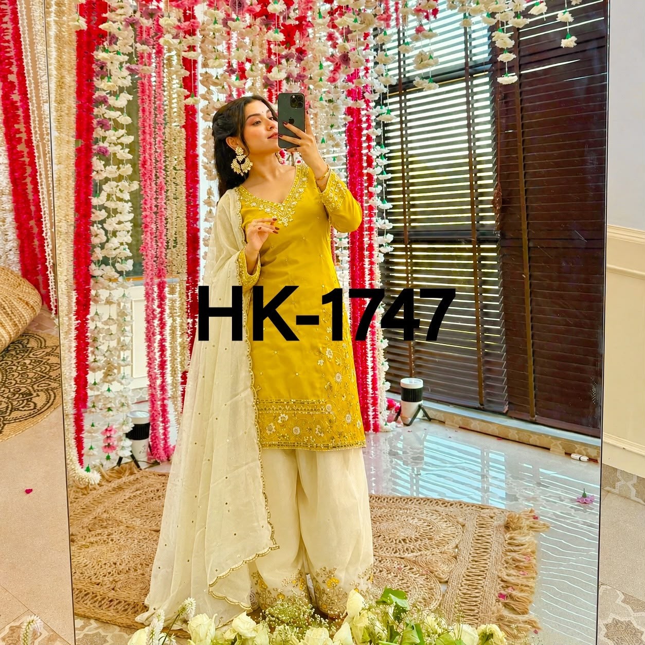 HK-1747 | Pure HO Silk Pakistani Designer Collection