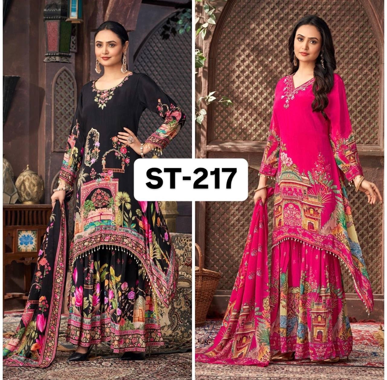 ST-217 | Faux Georgette Digital Print Designer Collection