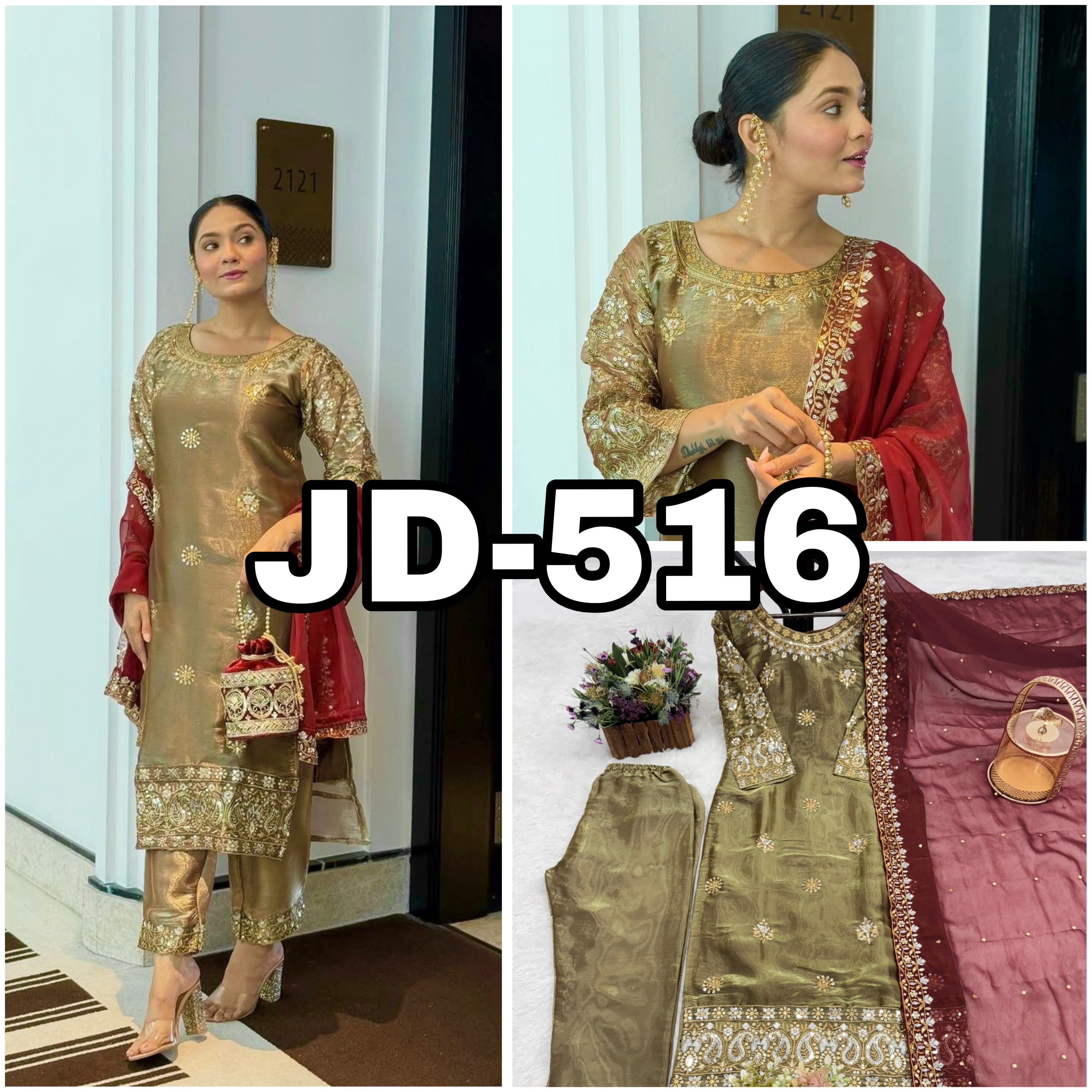 JD-516 | Heavy GMY Silk Ready-to-Wear Designer Collection