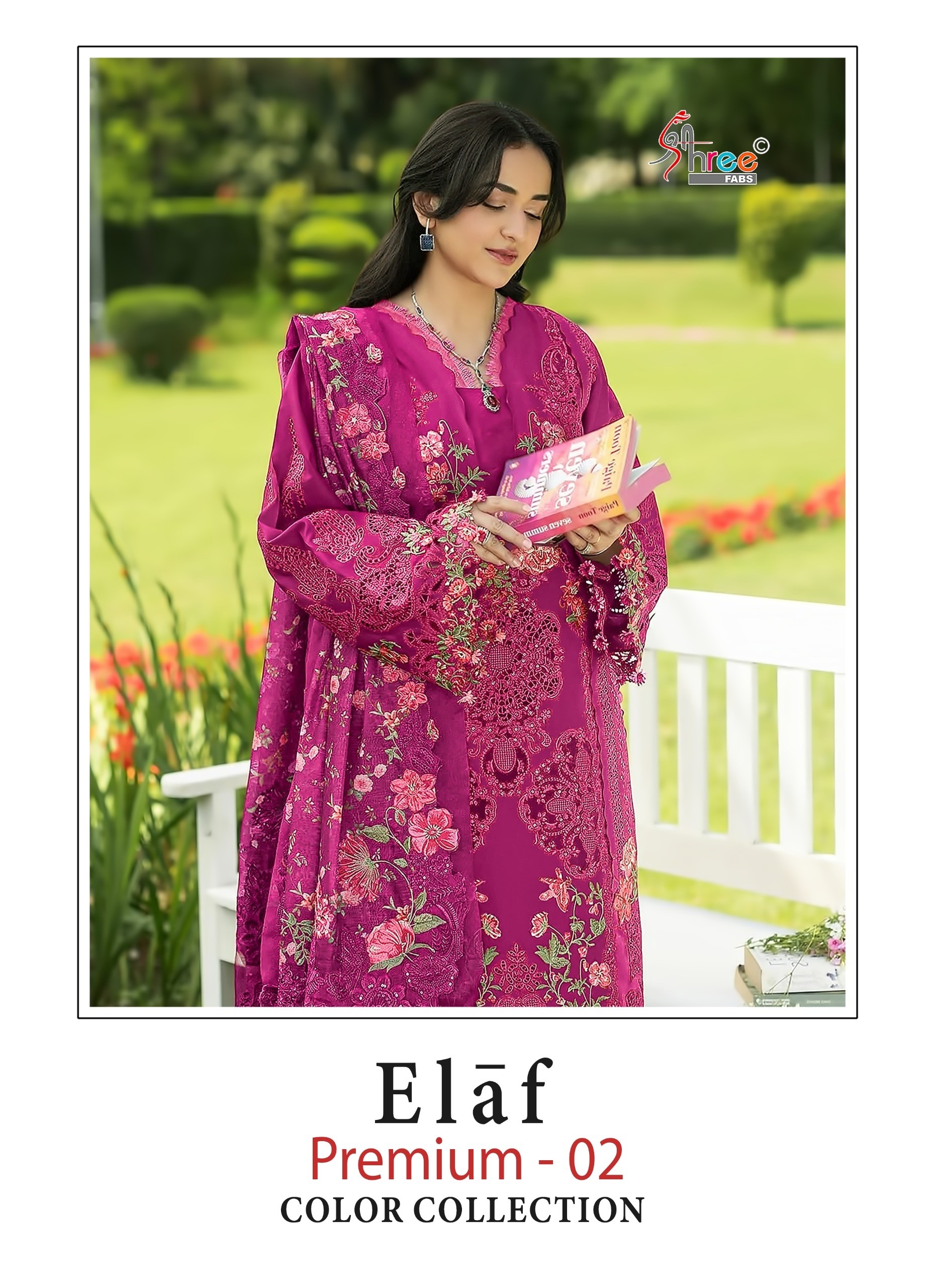 ELAF Premium Vol-2 | Design 4613 | Pure Cotton Embroidered Collection