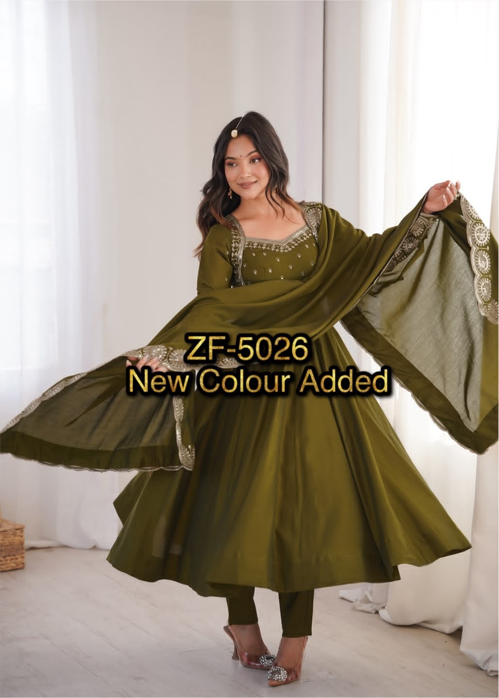ZF-5026 | Designer Embroidered Anarkali Set
