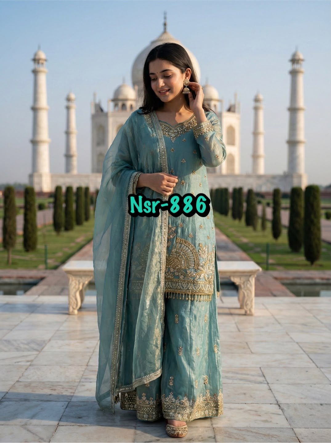 NSR-886 Pure Fendy Silk Eid Designer Collection