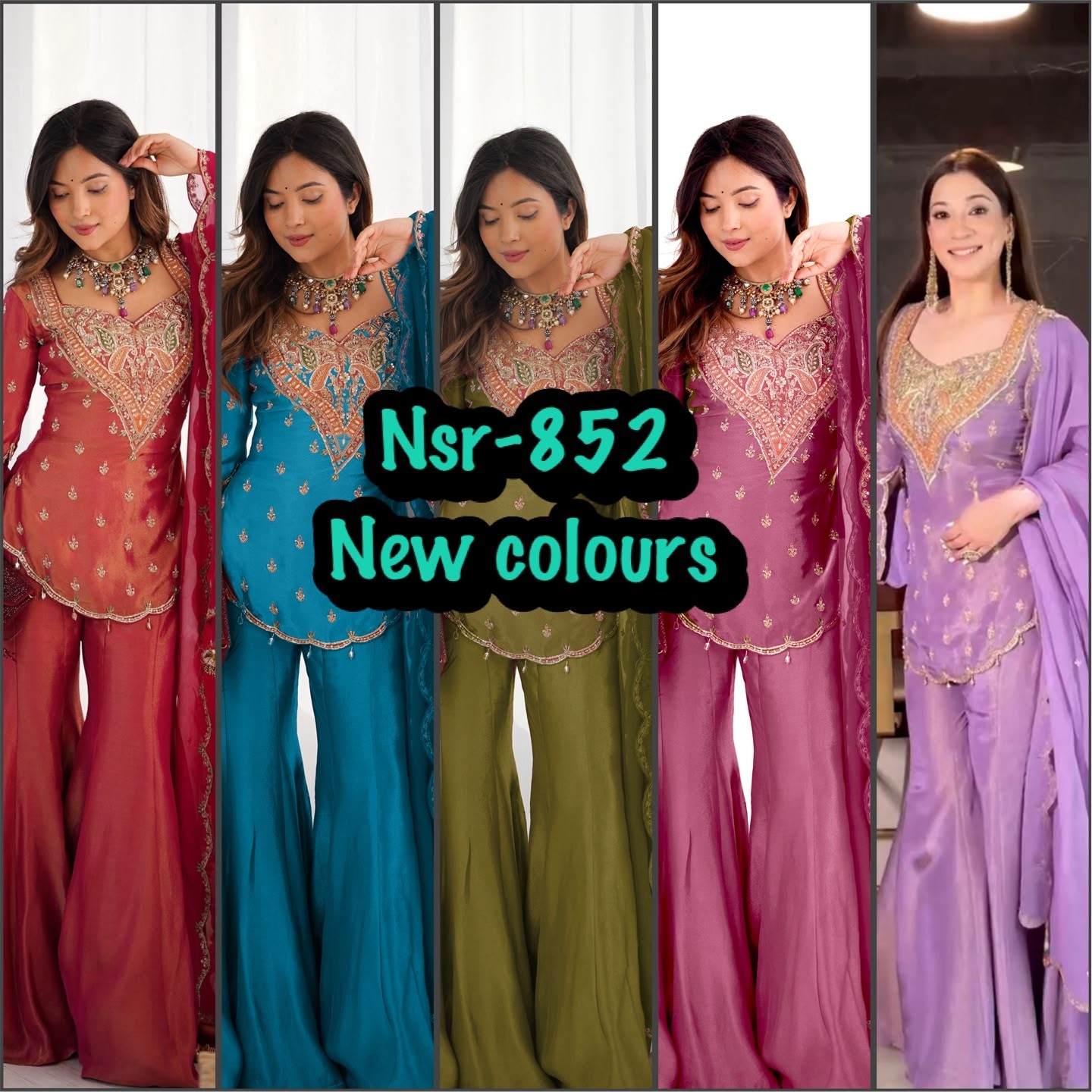 NSR-852 Heavy Simar Silk Embroidered Designer Collection