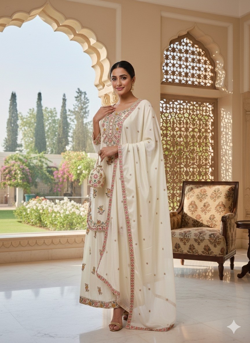 ASTHA COLLECTION | AC-7101 | Heavy Chinon Silk Designer Collection