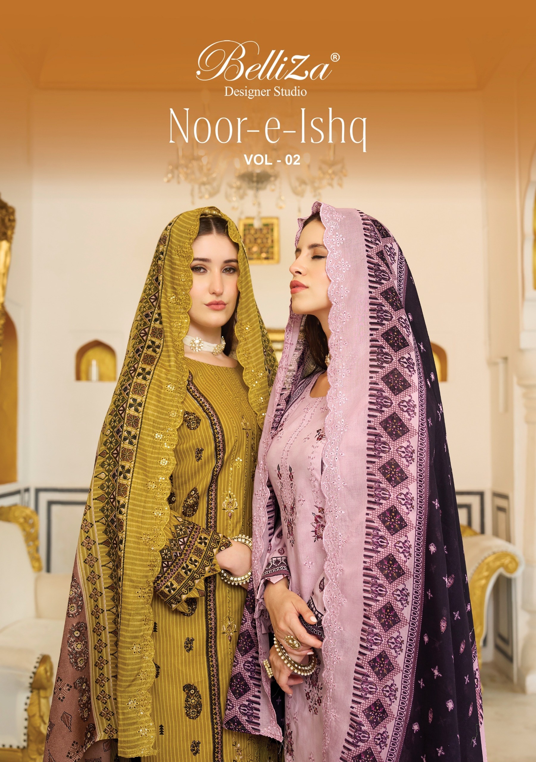 BELLIZA | Noor-E-Ishq Vol 2 | Pure Cotton Heavy Embroidery Collection