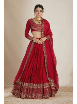 QRC - 404 VICHITRA SILK PARTY WEAR AND WEDDING LEHENGA COLLECTION 