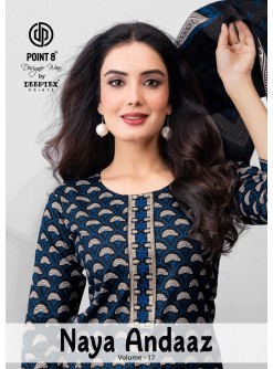 Deeptex Naya Andaaz Vol 17 Cotton Ready Made 3-Piece Suit with Embroidered Neck