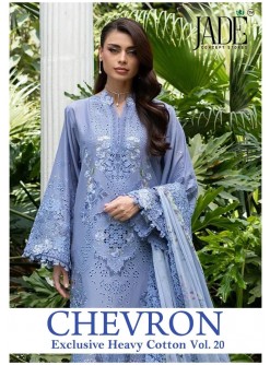 Jade Concept Chevron Exclusive Heavy Cotton Dress Material Vol. 20  Pakistani Karachi Suit (Full Set) wholesale price 