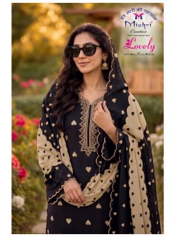 Mishri Creation Lovely Heart Cotton Printed Pakistani Dress Material (Full Set) Wholesale Price 